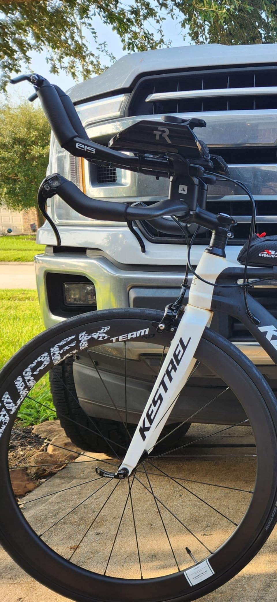 Aero bars aero handlebars for road bike aero carbon handlebar 31.8 44cm customer photo 1