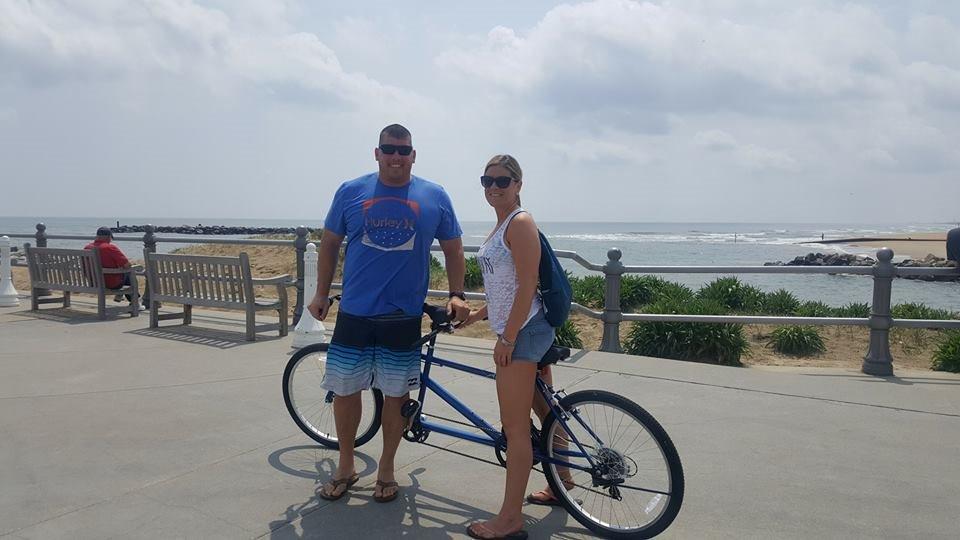 Pacific Dualie Adult Tandem Cruiser Bike, Two-Rider Bicycle for Men and Women, 26-Inch Wheels, 21-Speed, Linear Pull Brakes, Blue customer photo 1