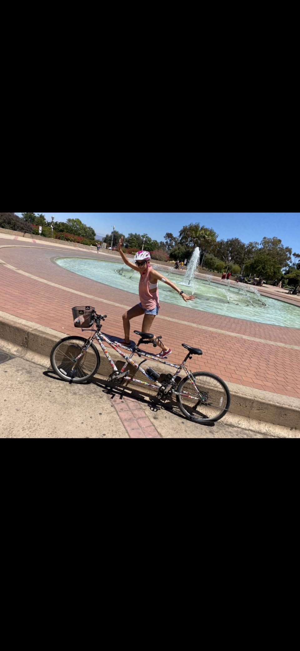 Pacific Dualie Adult Tandem Cruiser Bike, Two-Rider Bicycle for Men and Women, 26-Inch Wheels, 21-Speed, Linear Pull Brakes, Blue customer photo 2