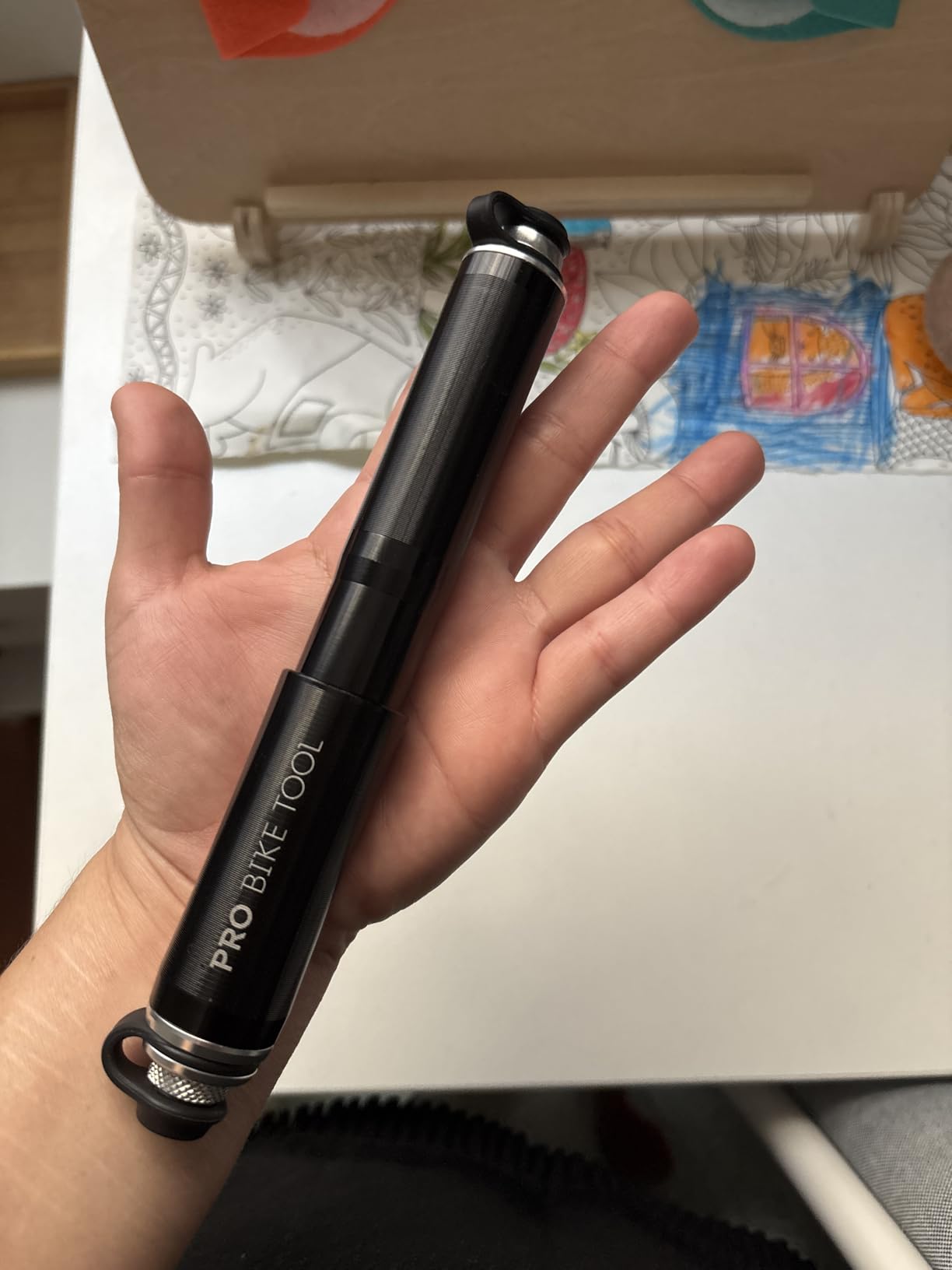 Pro Bike Tool Mini Bike Pump with Gauge - Compact and Portable Bicycle Tire Pump for Fast Inflation - Durable Bicycle Pump Compatible with Presta and Schrader Valves - Essential Mini Bike Accessories customer photo 2