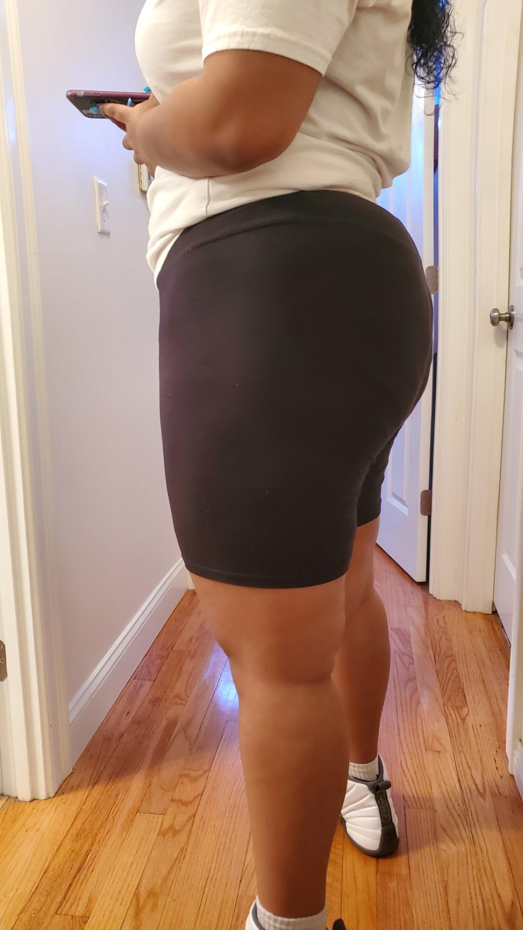 Popular Bike Shorts Women Plus Size - Soft Cotton Biker Shorts. Great Gym, Workout, Running, Yoga Shorts or Any Activity customer photo 1