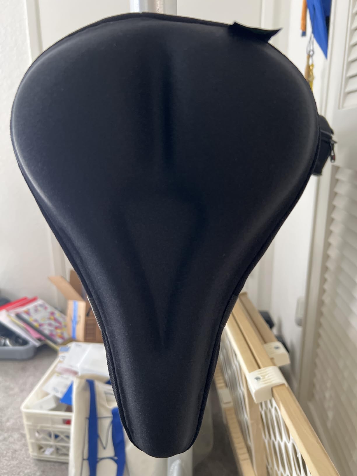 Zacro Bike Seat Cushion - Gel Padded Bike Seat Cover for Men Women Comfort, Extra Soft Exercise Bicycle Seat Compatible with Peloton, Outdoor & Indoor Bike Saddles customer photo 1