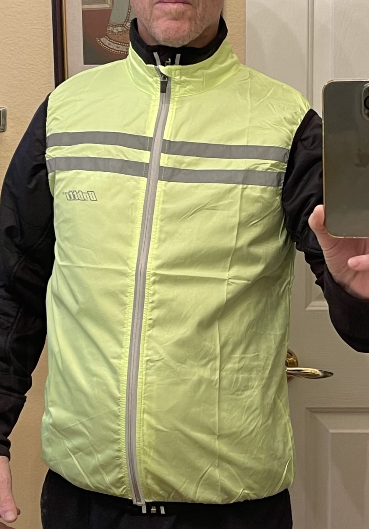 bpbtti Men's Hi-Viz Safety Running Cycling Vest Sleeveless Windbreaker vests- Windproof and Reflective customer photo 1
