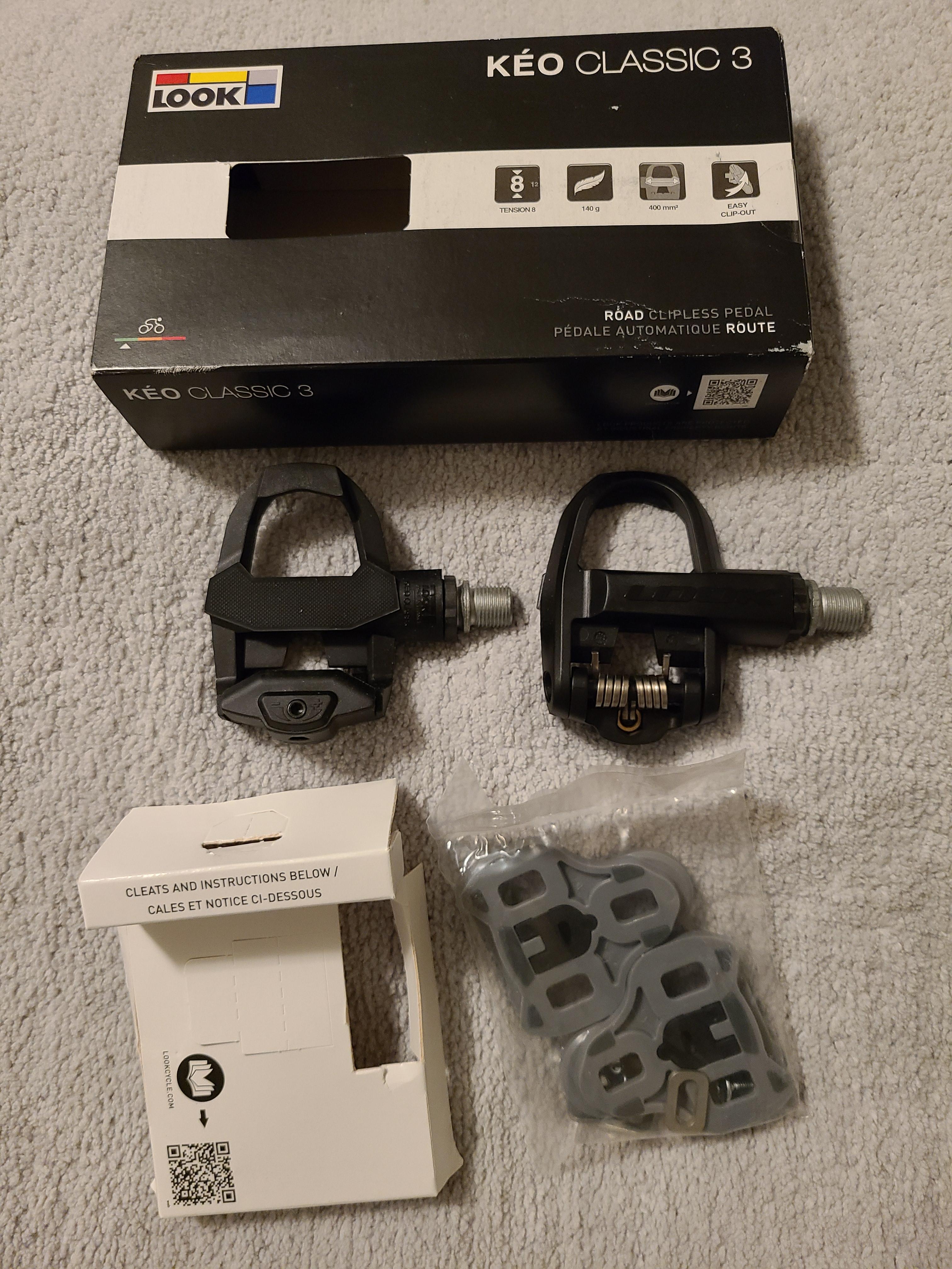 LOOK Cycle Bicycle Pedals, Keo Classic 3 Bicycle Pedals Clipless Pedals, 400 Mm² Platform Area Easily Adjustable Tension Composite Body Material Chromoly Spindle customer photo 1