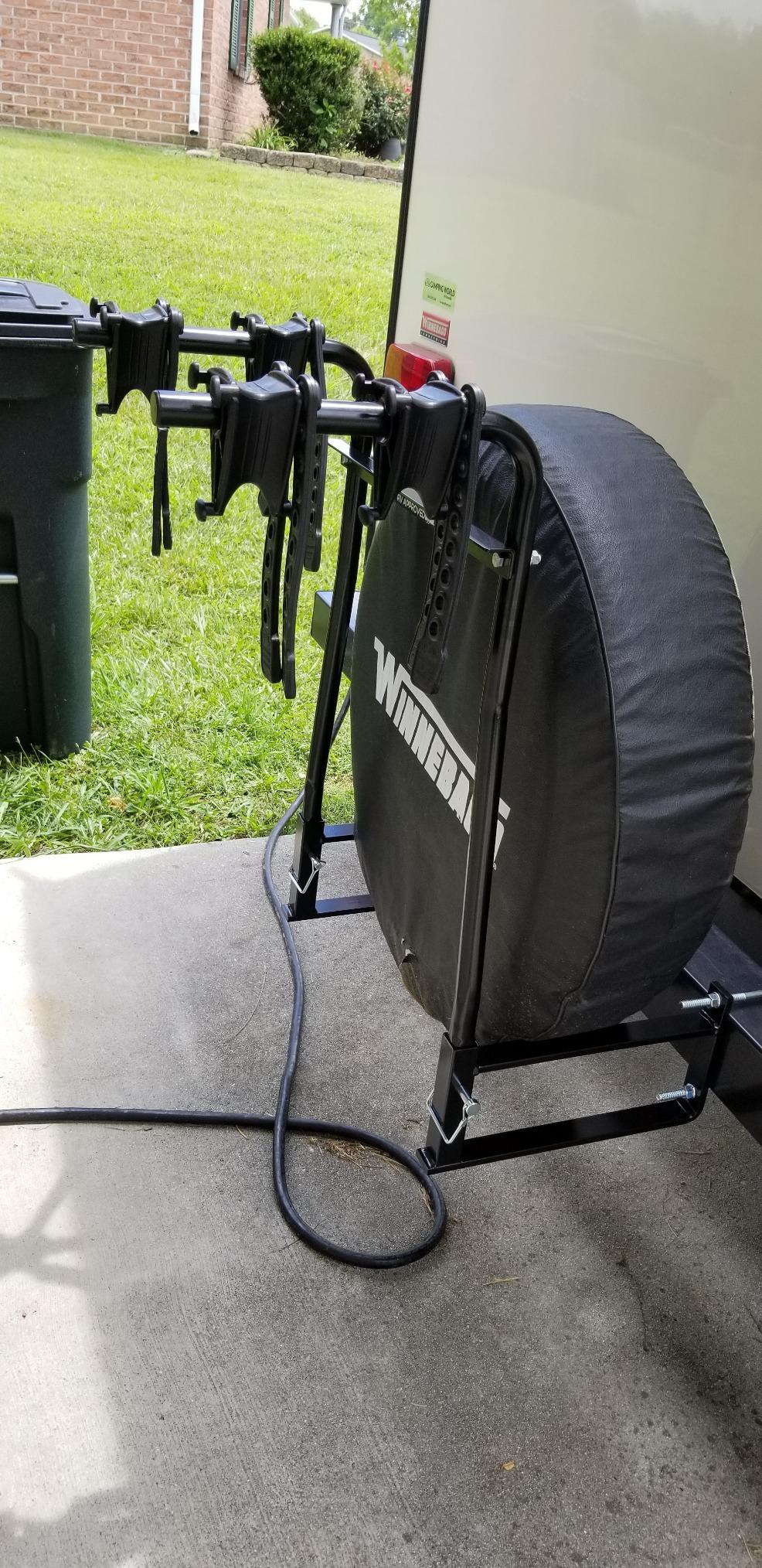 Swagman Around The Spare DLX - RV Bike Rack for Trailers with Rear Bumper Mounted Spare Tires customer photo 2