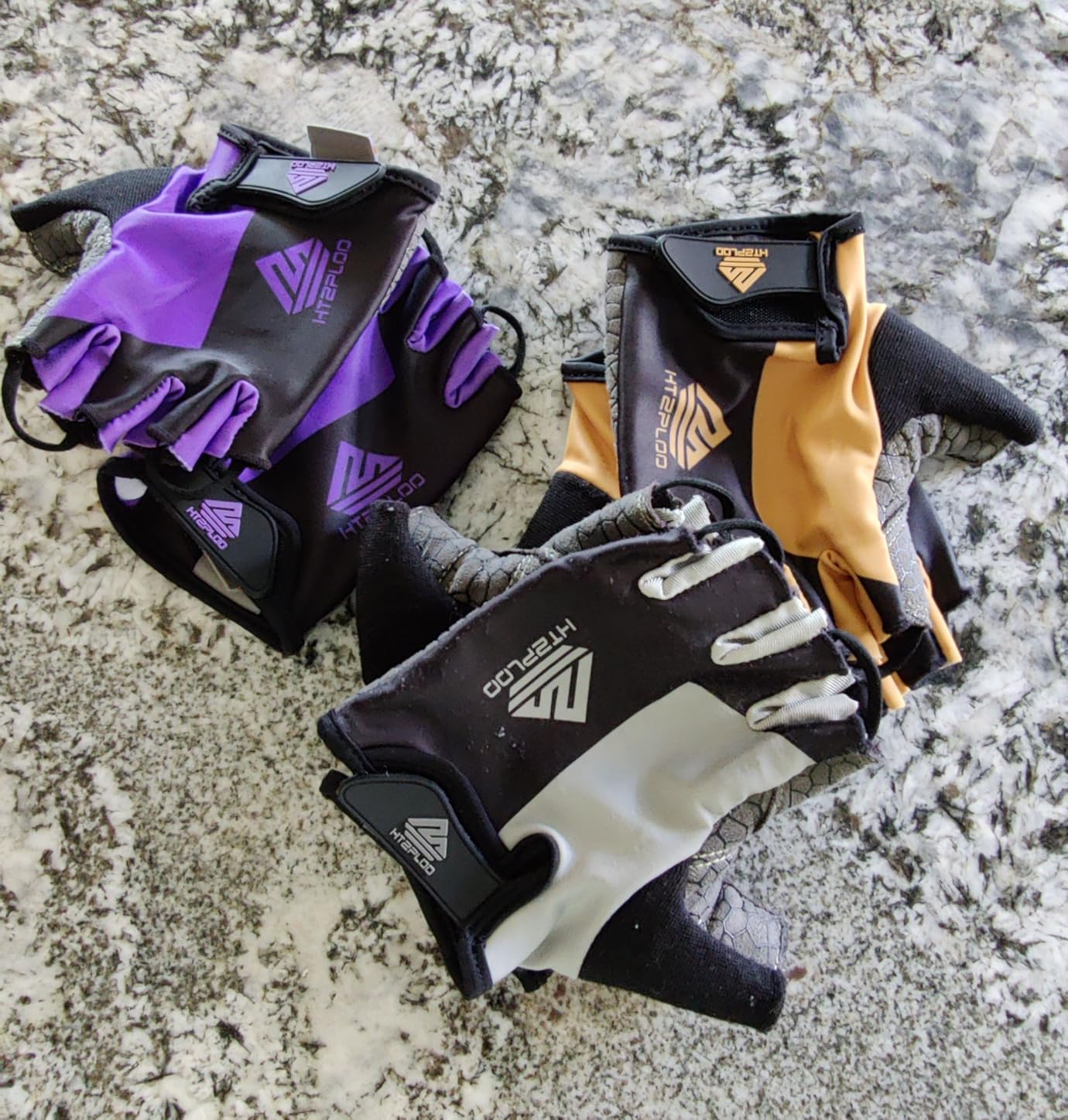 Bike Gloves for Men Women with Anti-Slip Shock-Absorbing Pad, Light Weight Half-Finger Cycling Gloves customer photo 2