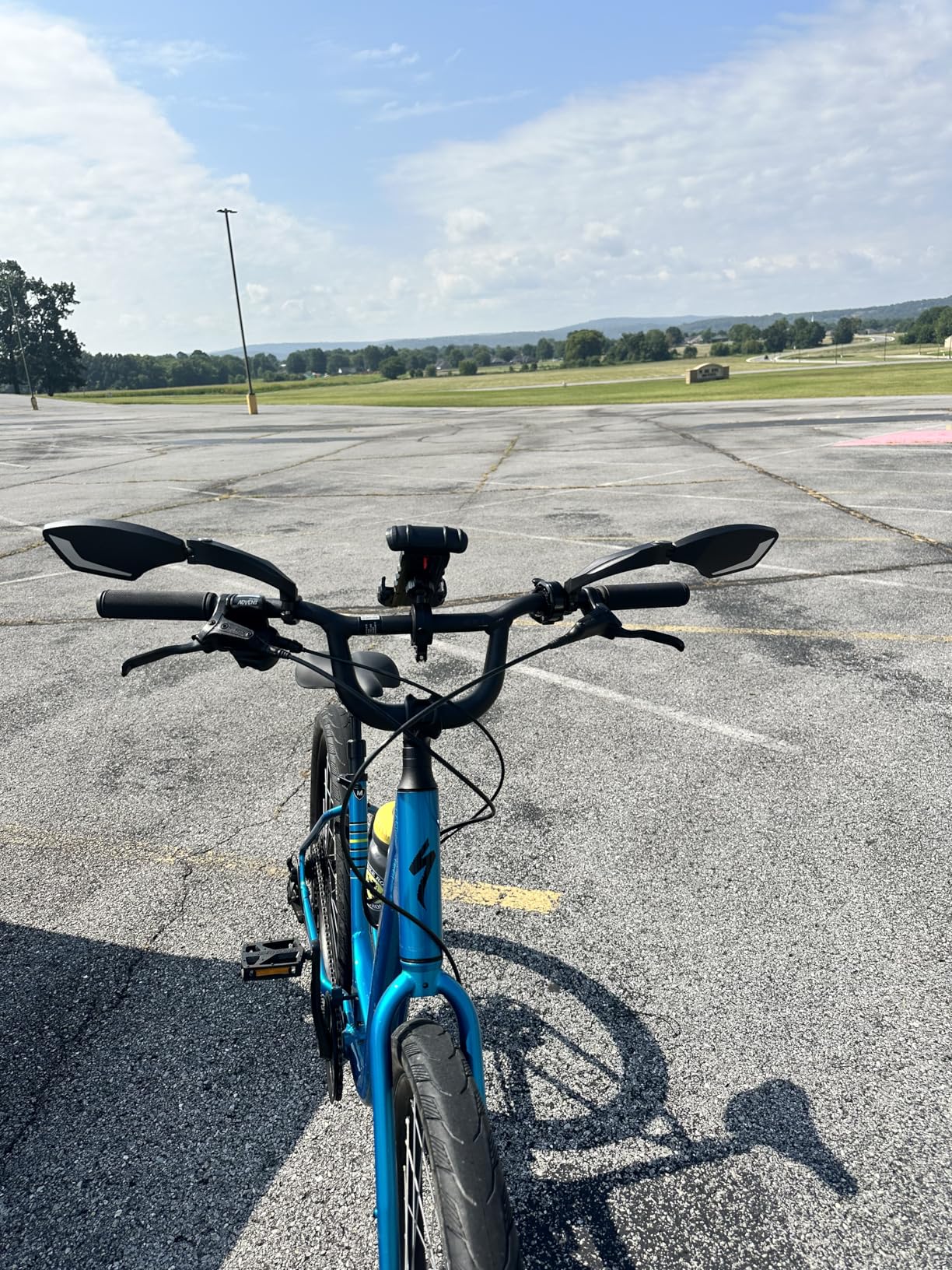 Hafny Handlebar Bike Mirror - HD Glass, Wide Angle, Adjustable 360° Rear View - Shatterproof, Anti-Glare, Premium, MTB, E-Bike, and Commuter Cycling Safety, HF-MR095 (Silver Left) customer photo 2
