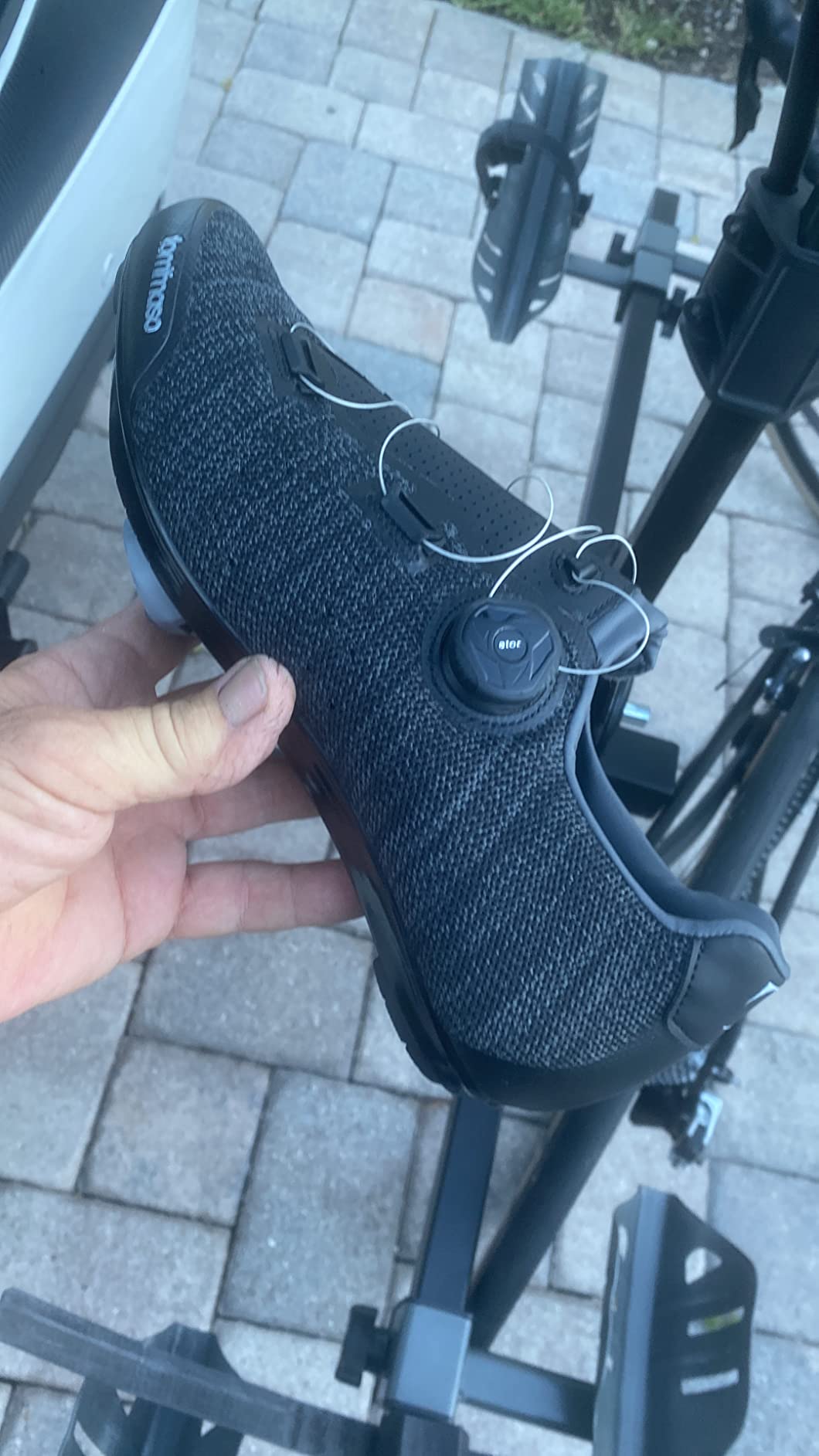Tommaso Strada Mens SPD & Peloton Shoes - 2 in 1 Cycling Shoes - Install Your Own Delta or SPD Cleats for Spin Bikes, Indoor Cycles or Most Mens Bicycles customer photo 2