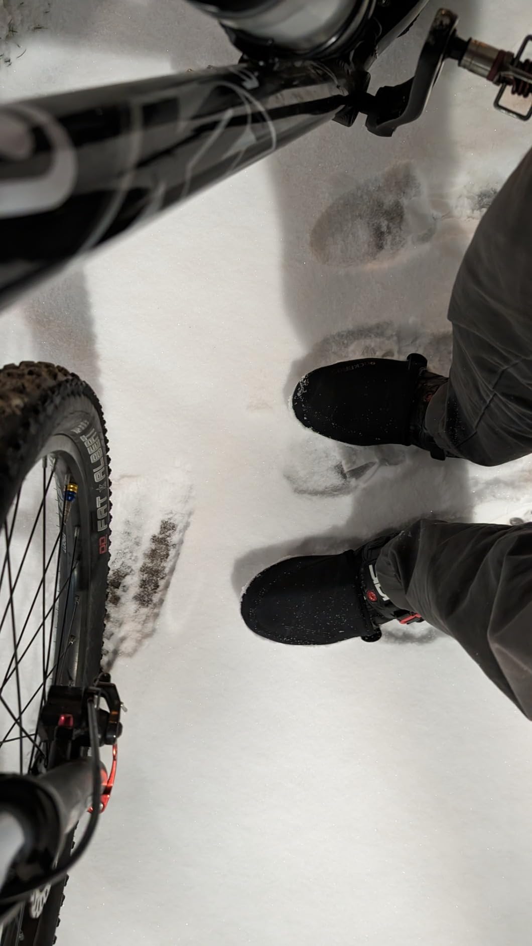 ROCKBROS Cycling Shoe Covers Bike Toe Covers Winter Toe Warmers Cycling Overshoes Protectors Kevlar Black 1 Pair customer photo 2