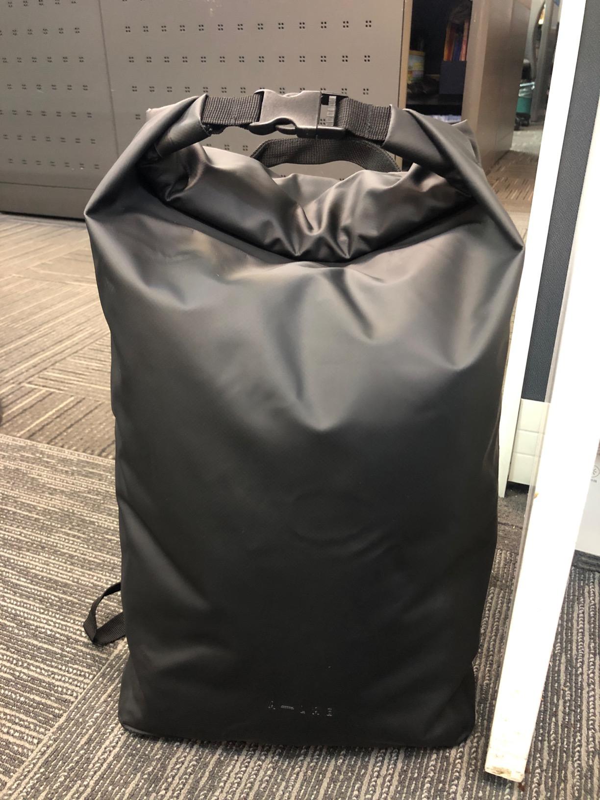 A-LAB Model B Waterproof Bicycle Backpack Courier Backpack Made of Robust Truck Tarpaulin (25L) with Extra Sleeve for 15