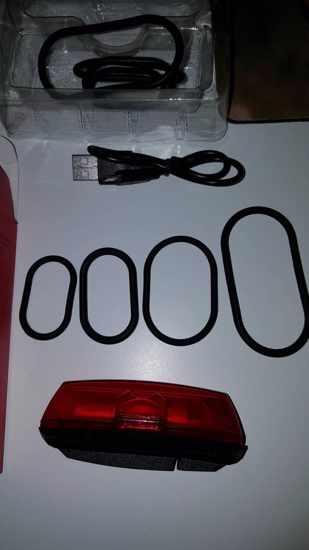Bike Tail Light USB Rechargeable - Super Bright LED Rear Bicycle Light Clip On as Red Back Taillight with 6 Lighting Modes customer photo 2