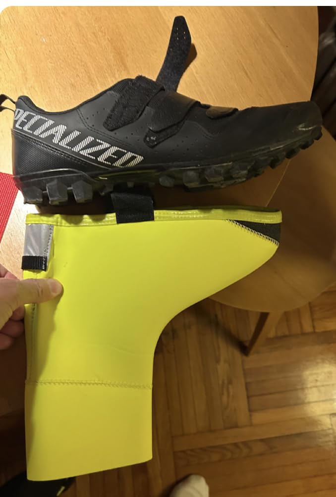 GripGrab RaceThermo Neoprene Winter Cycling Overshoes - Shoe Covers | Waterproof thermal insulation, zipperless cuff design, reflective details - for slim, race-oriented road bike shoes customer photo 1