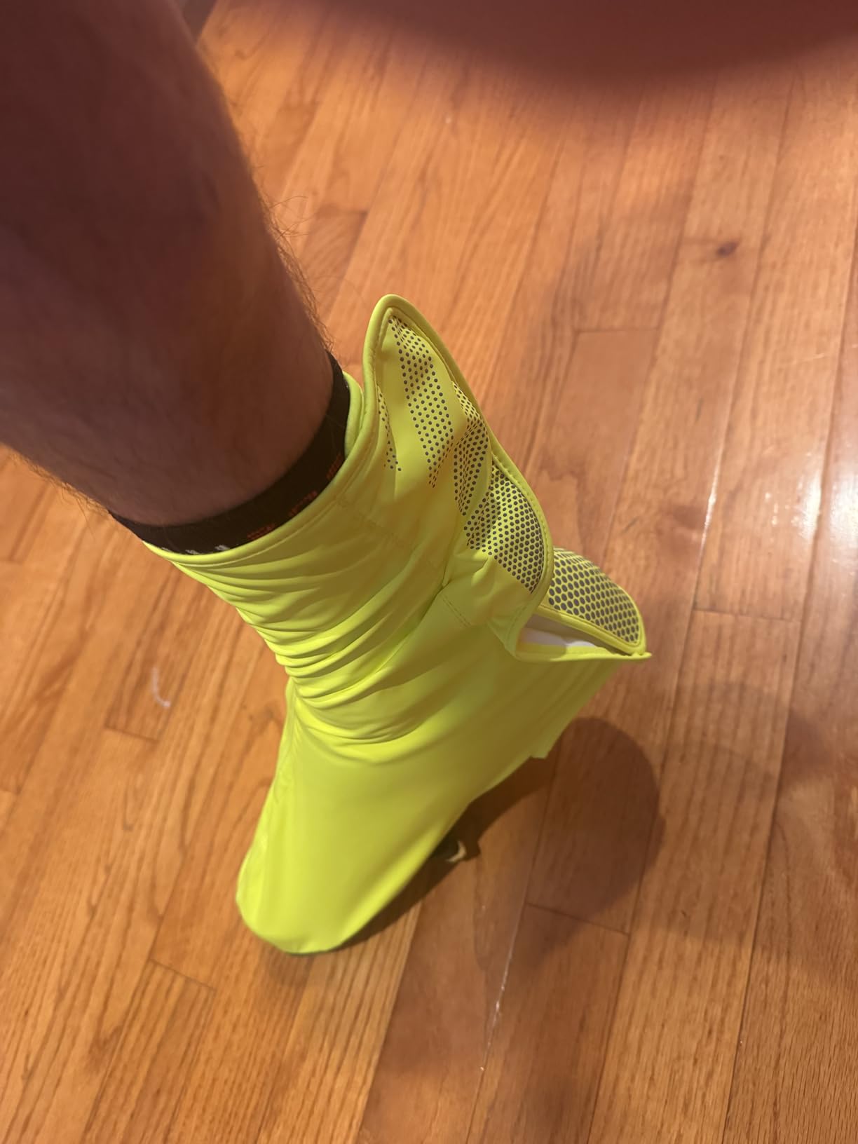 GripGrab Ride Waterproof Cycling Overshoes Windproof Road Bike Shoe Covers | Thin, adjustable hook & loop closure, reflective details, Aramid sole reinforcement - for race-oriented road cycling shoes customer photo 2