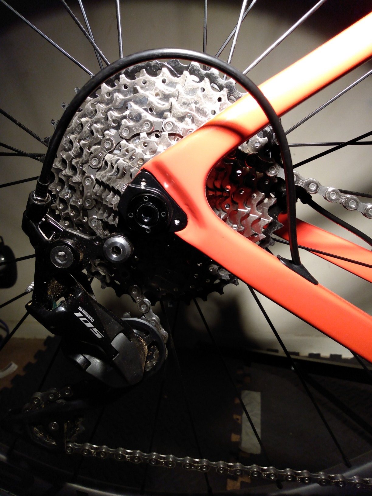 Shimano 105 RD-R7000 Rear Derailleur - 11-Speed, Shadow RD, Direct Mount Compatible - SS Short Cage or GS Medium Cage customer photo 2