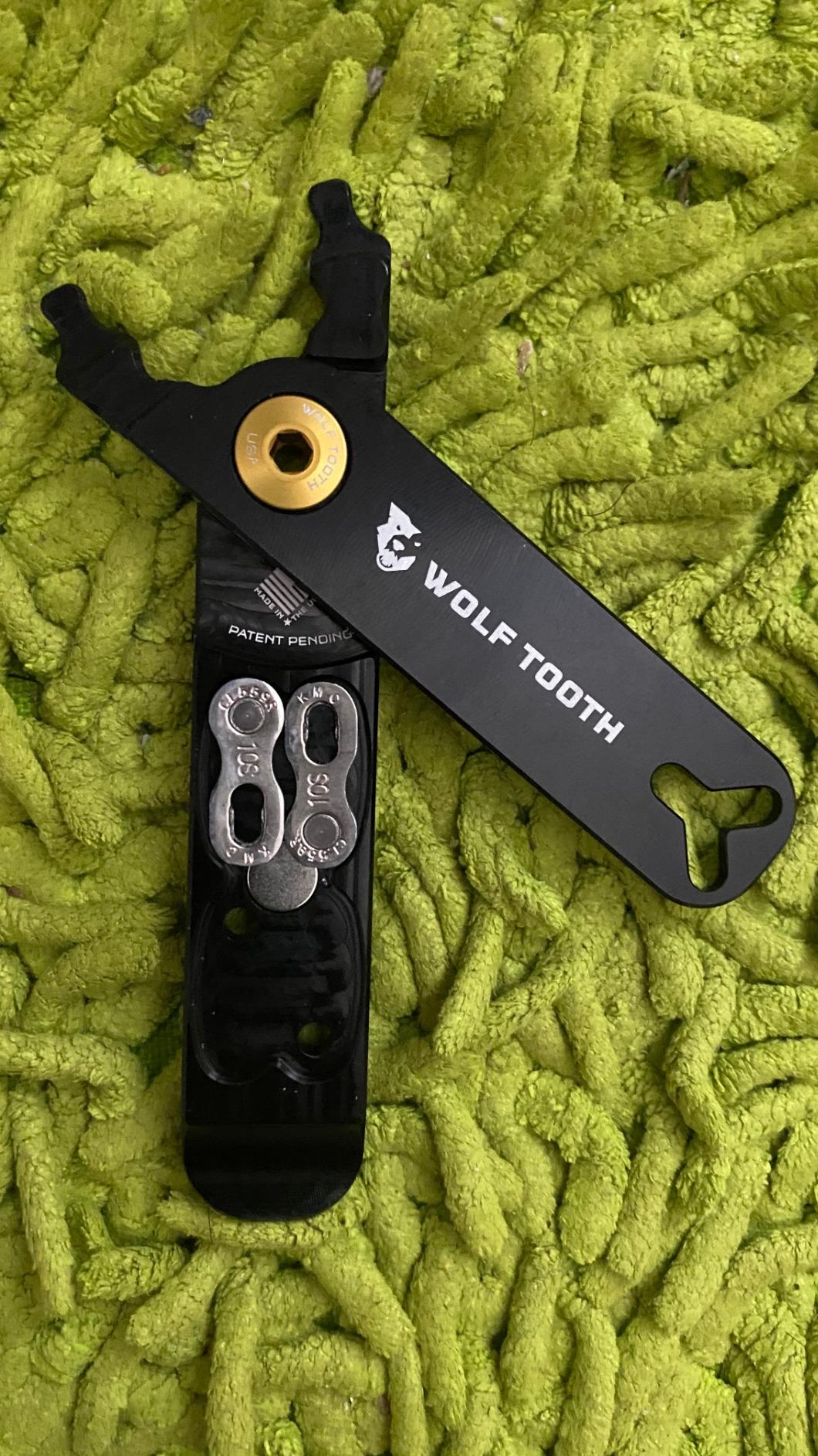 Wolf Tooth - Master Link & Plier - Pack Pliers | Bike Multi Tool Quick Link Pliers with Bike Tyre Levers, Valve Core Remover | Chain Tools 9/10/11/12 Speed Bicycle Repair customer photo 2