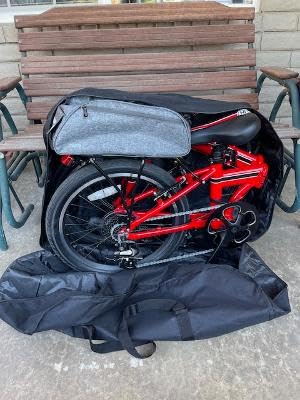 CamGo 20 Inch Folding Bike Bag - Waterproof Bicycle Travel Case Outdoors Bike Transport Bag for Cars Train Air Travel customer photo 2