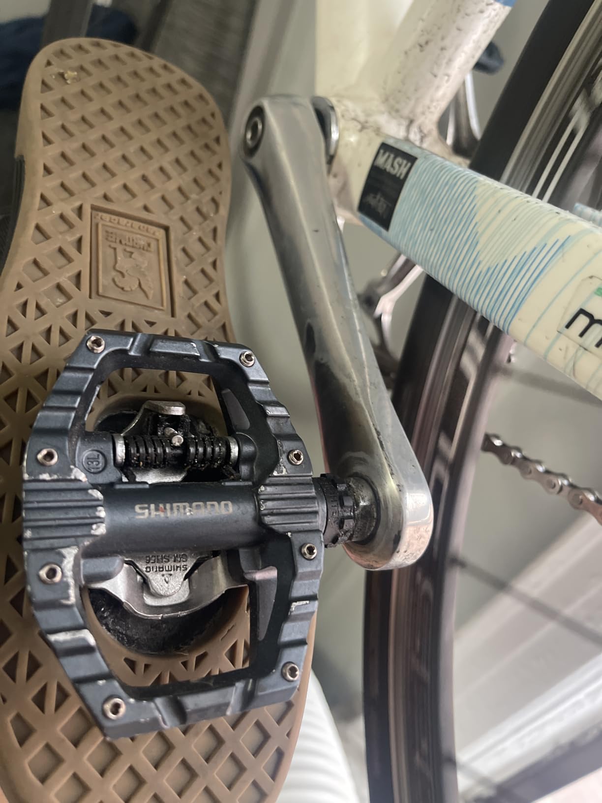 SHIMANO PD-EH500 SPD & Flat Dual Sided Bike Pedal for Indoor Cycling & Urban Riding customer photo 1