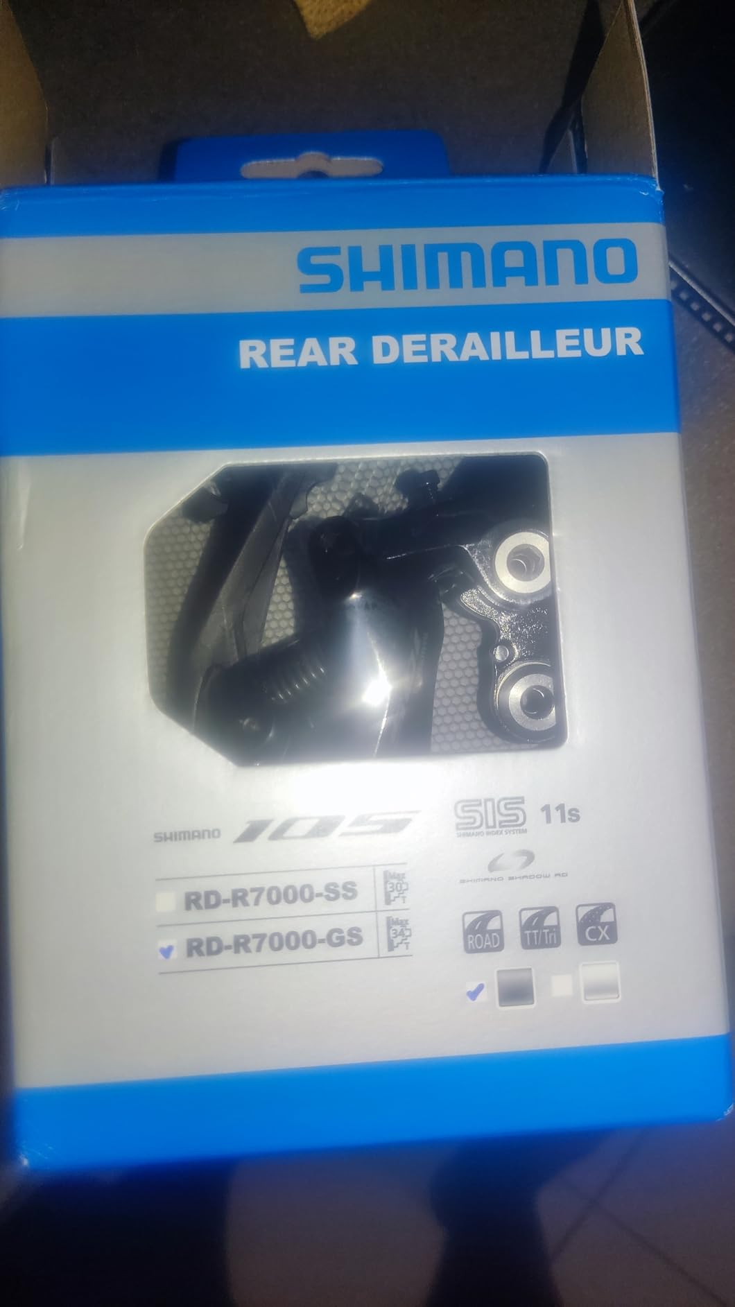 Shimano 105 RD-R7000 Rear Derailleur - 11-Speed, Shadow RD, Direct Mount Compatible - SS Short Cage or GS Medium Cage customer photo 1