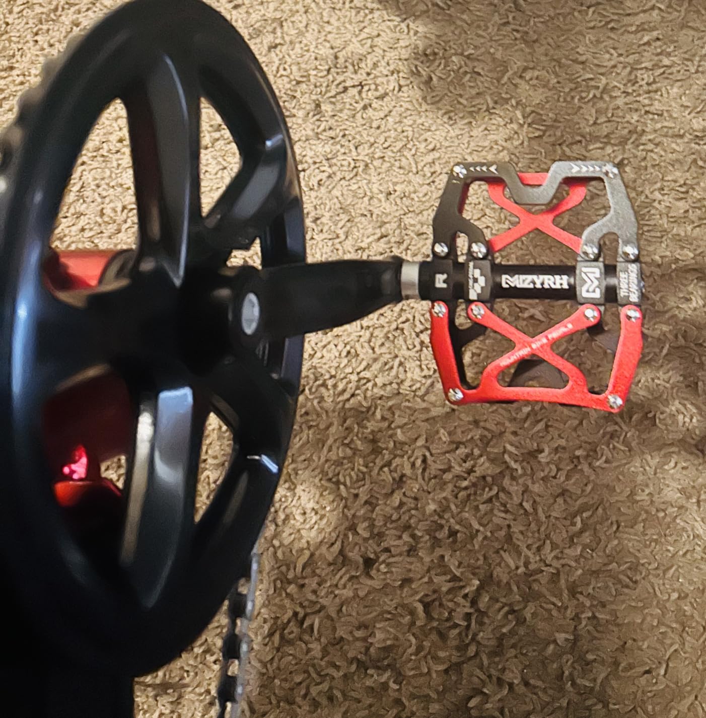 MZYRH Mountain Bike Pedals, Ultra Strong Colorful CNC Machined 9/16