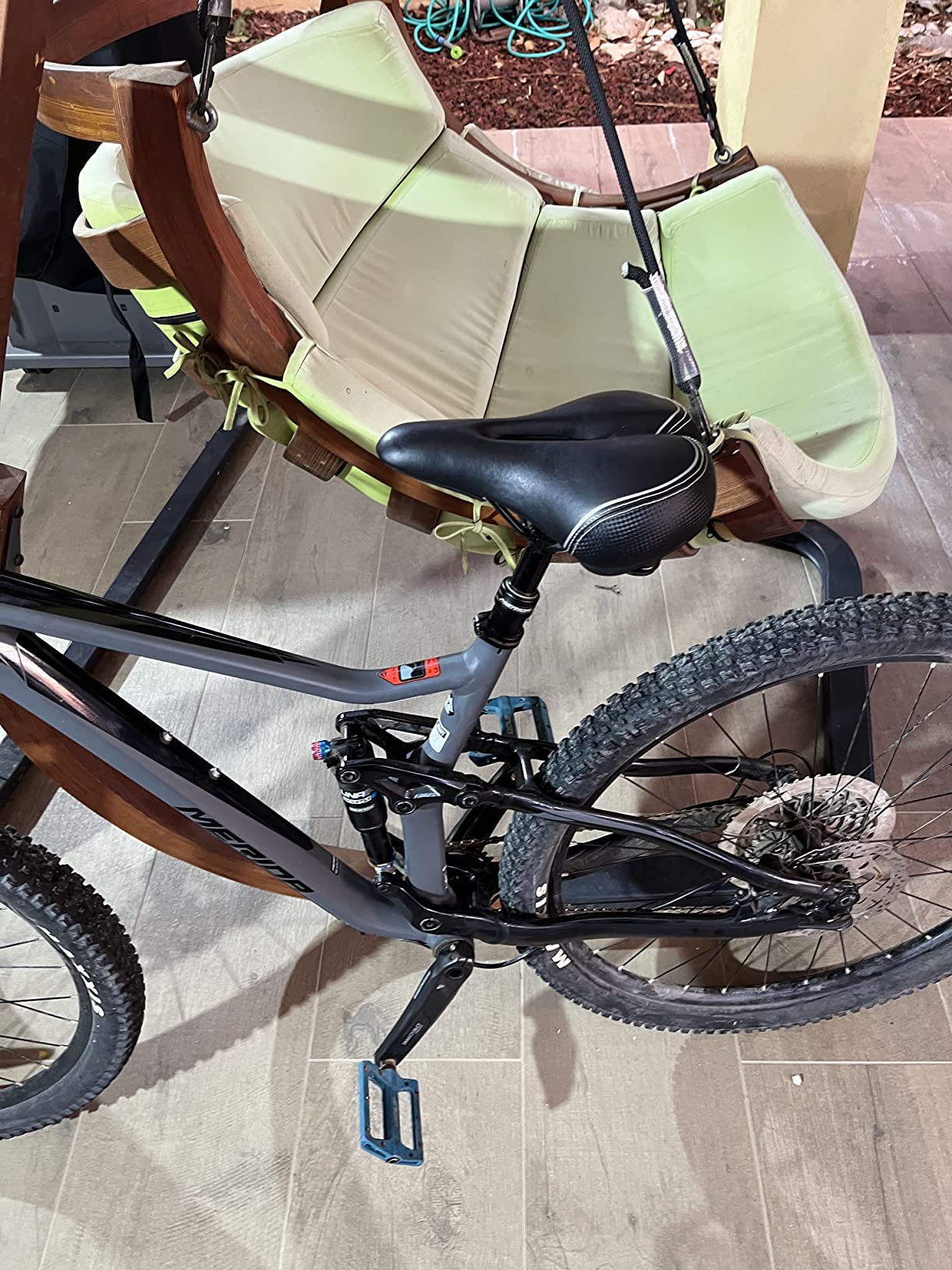 Extra Wide Replacement Saddle - Fits Indoor & Outdoor Bicycles - Steel Spring & Elastomer Suspension - Center Cutout - Memory Foam customer photo 1