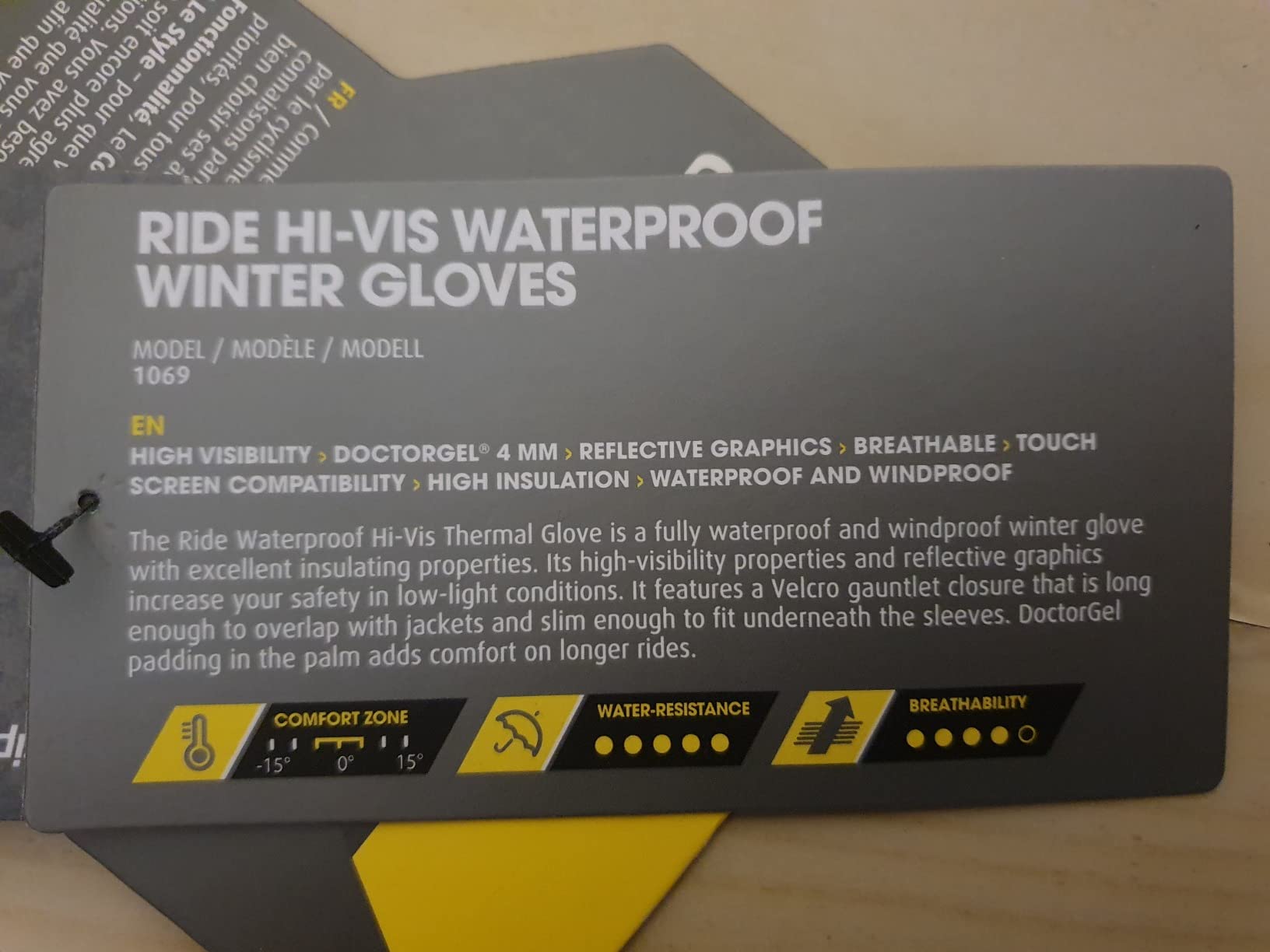 Ride Waterproof Winter Cycling Gloves Windproof Thermal Padded Fleece Lined Cold Weather Warm Bicycle Glove customer photo 1
