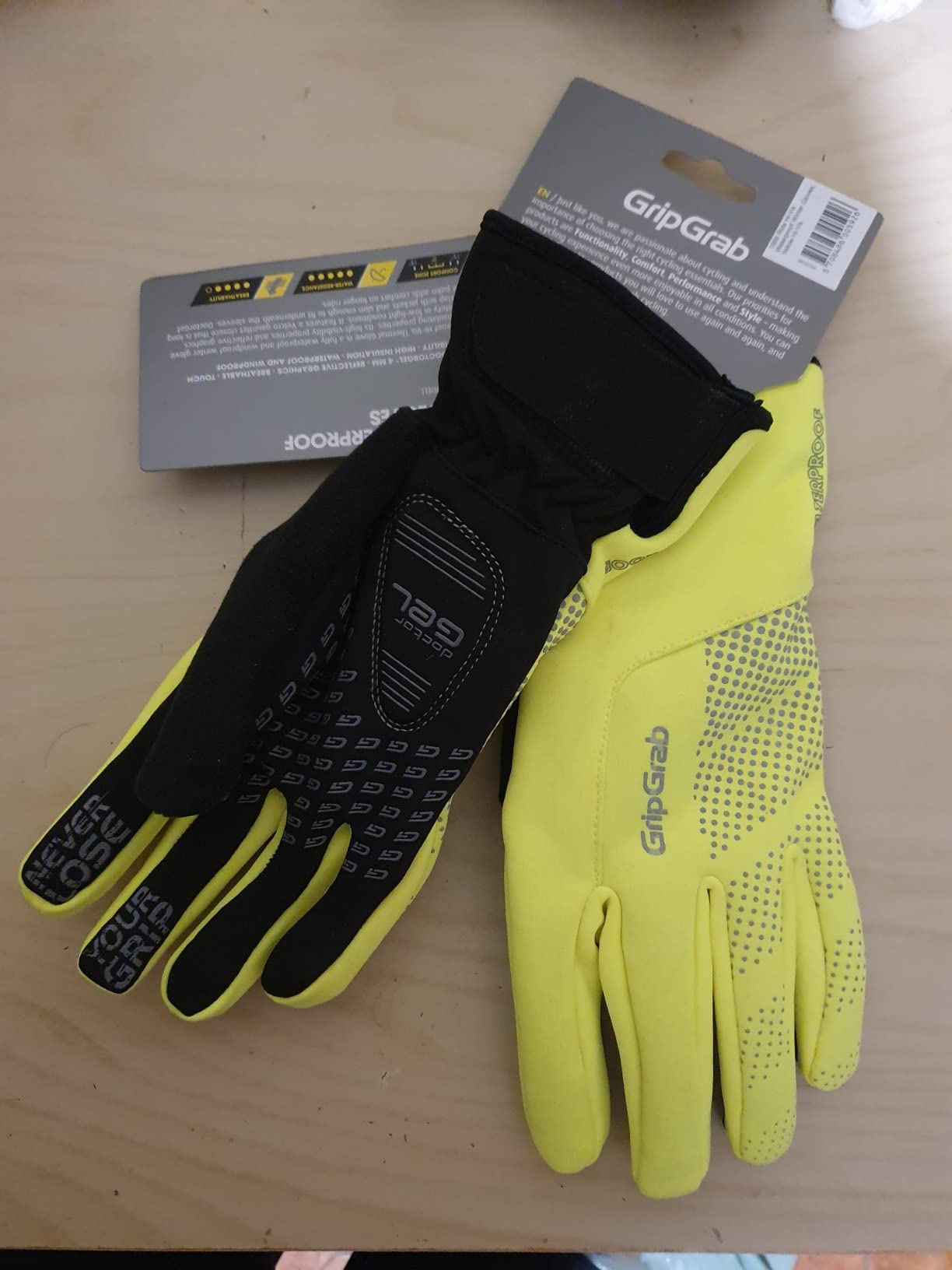 Ride Waterproof Winter Cycling Gloves Windproof Thermal Padded Fleece Lined Cold Weather Warm Bicycle Glove customer photo 2