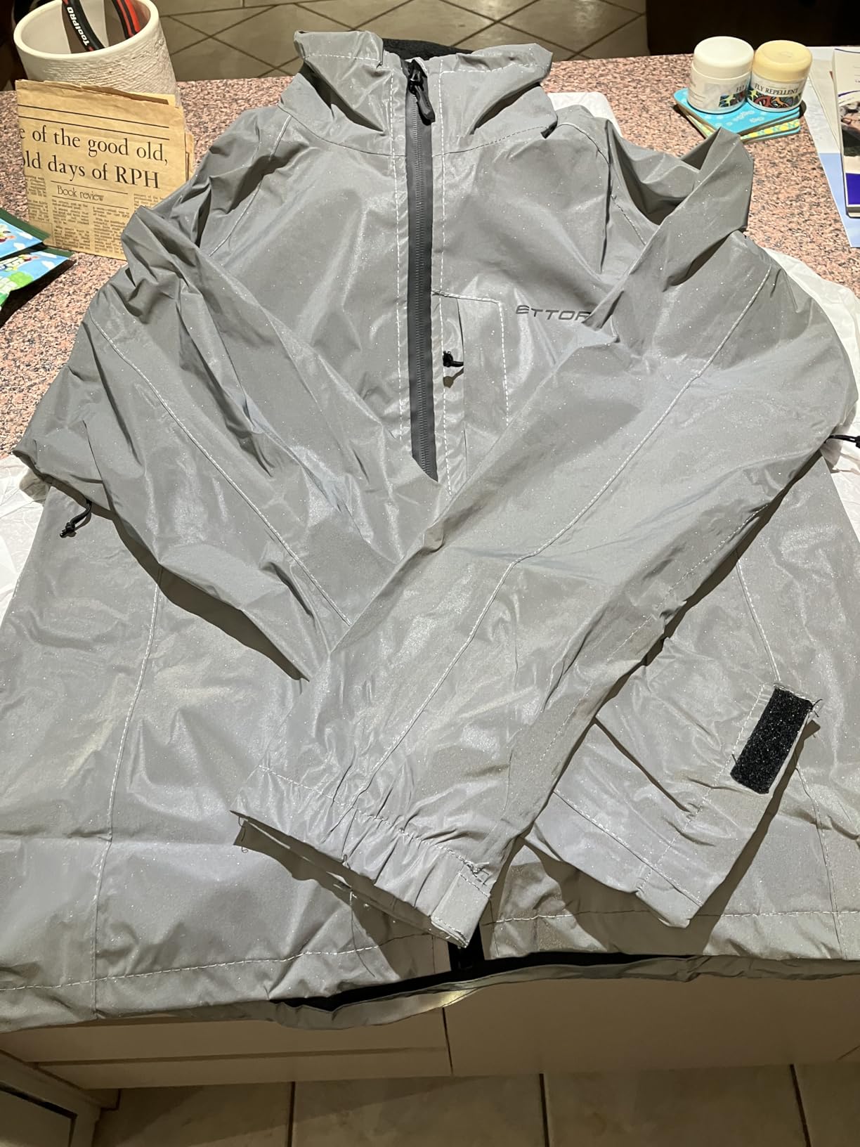 Ladies Cycling Jacket Waterproof Breathable High Visibility Reflective Silver - Night Glow customer photo 1
