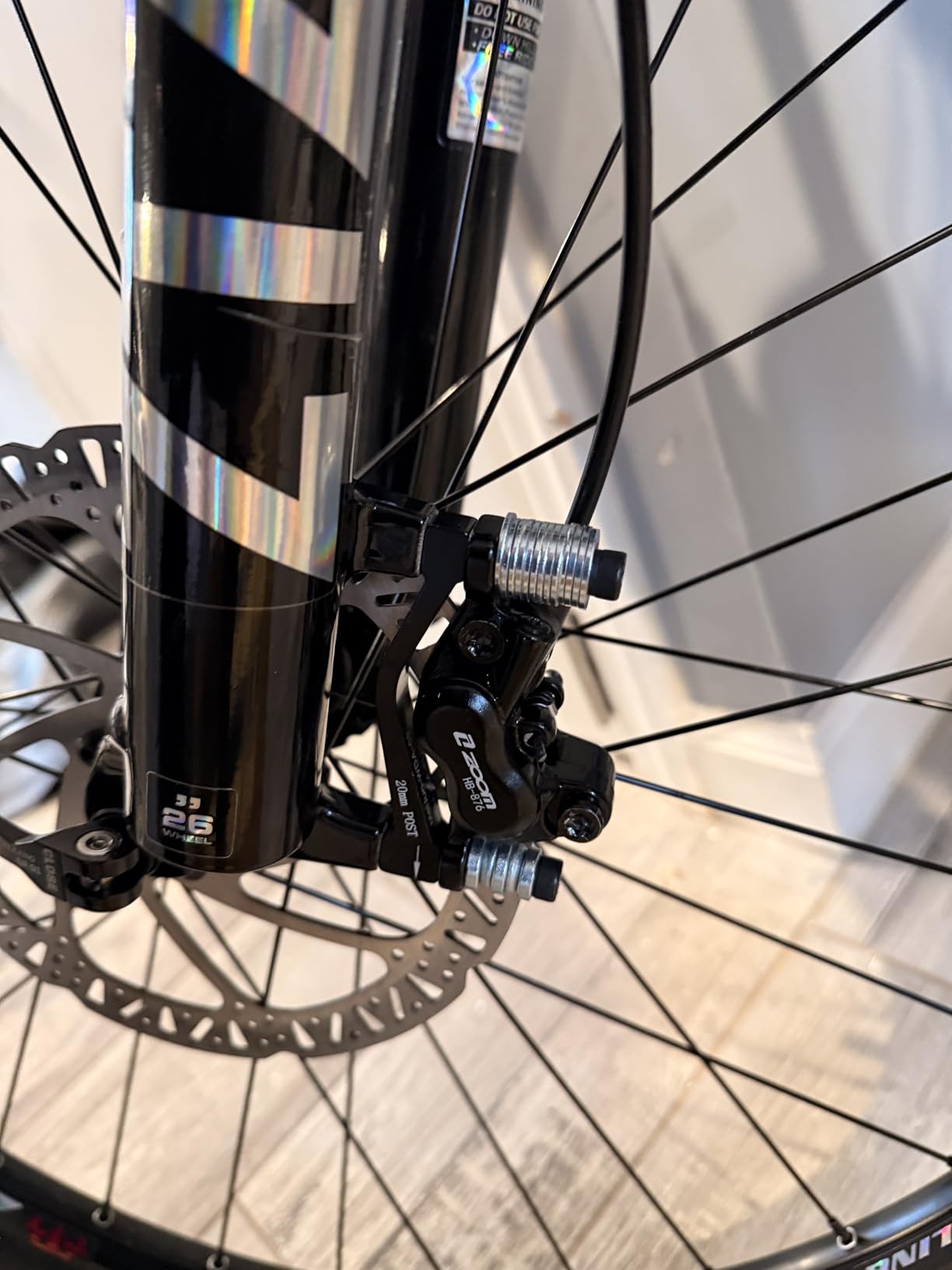 26/27.5/29 inch MTB Air Suspension Fork,120mm Travel, Rebound Adjustment,1-1/8 Straight Tube, QR 9mm*100mm, Manual/Remote Lockout, Ultralight Front Fork for XC/AM Mountain Bike customer photo 2