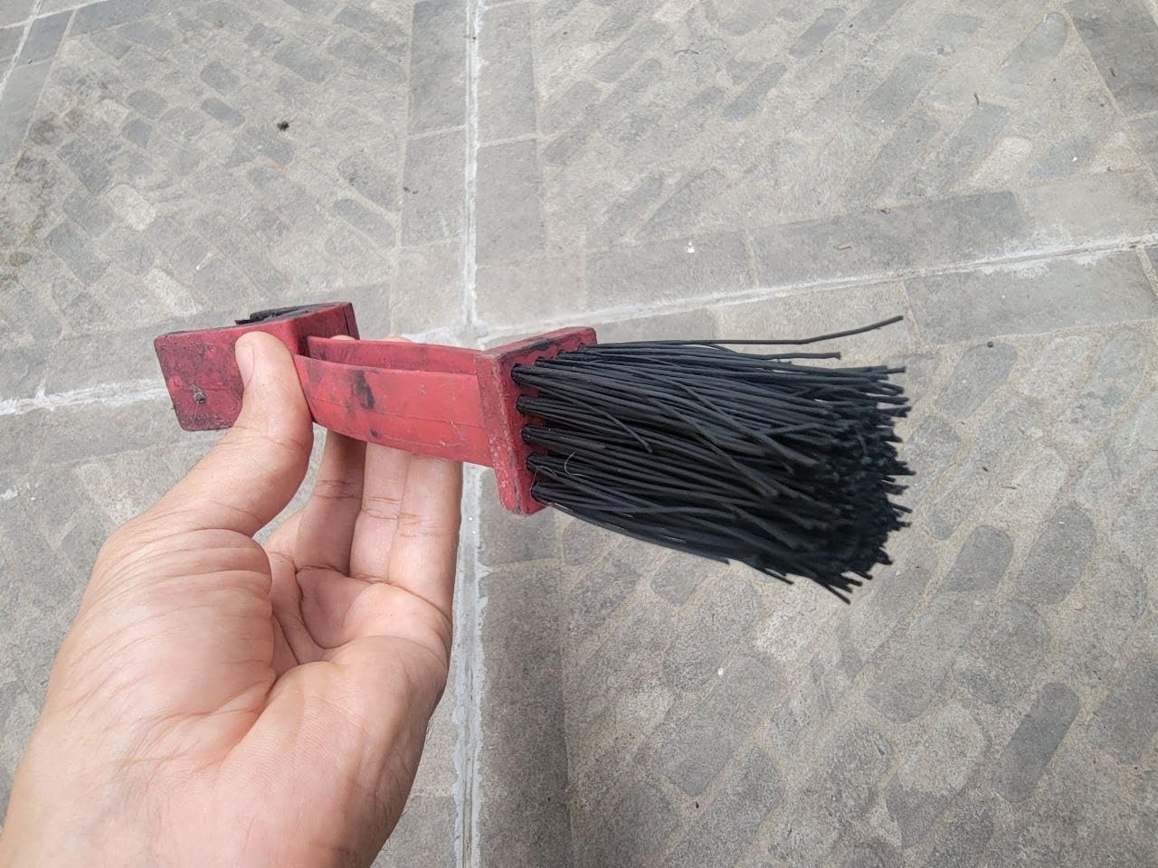 Bike or Motorcycle Chain Washer, Cleaning Brush 2 Pcs (Color, Blue and Red) customer photo 2