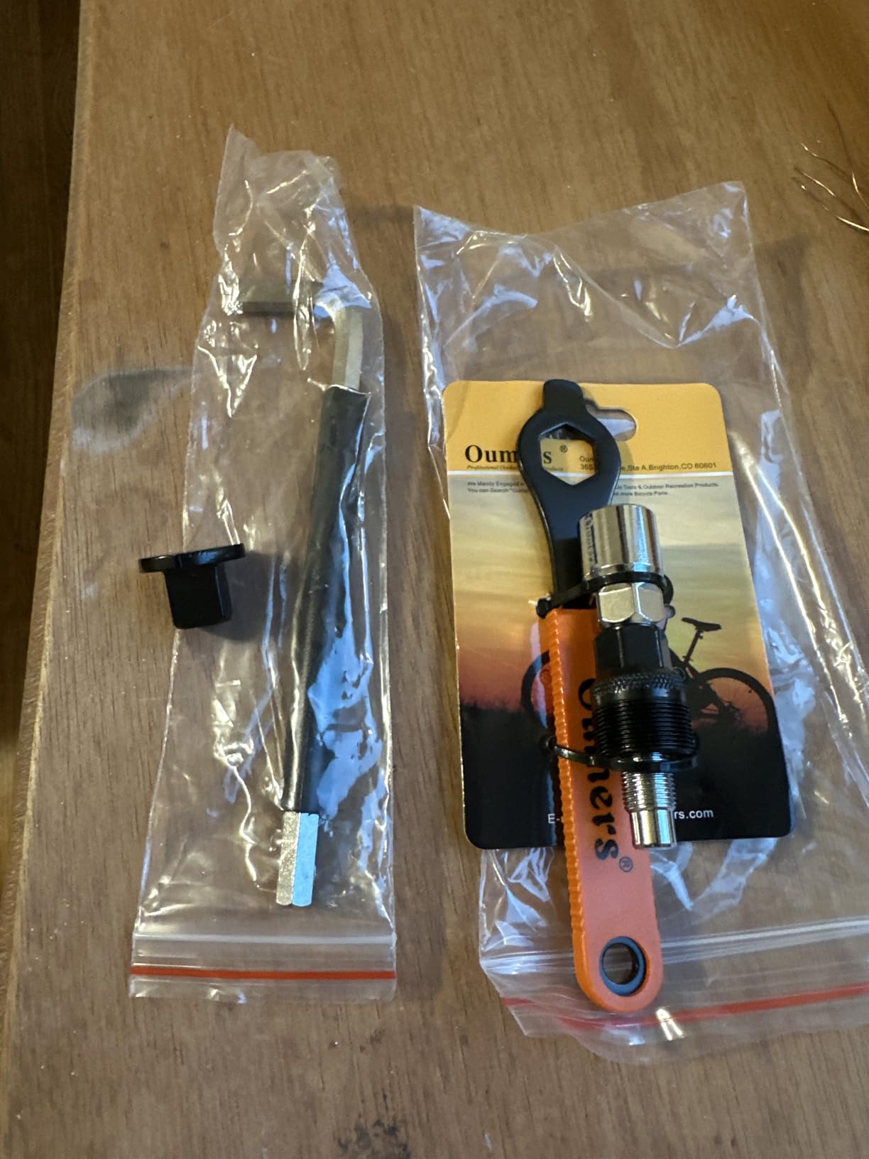 QKURT Chain Whip Tool Kit, Bicycle Cassette Removal Tool+Auxiliary Wrench+Cassette Lockring Tool with Pin+Sprocket Remover-Black customer photo 1