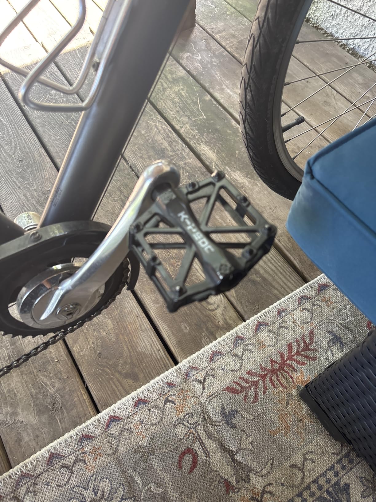 GPMTER Bike Pedals 9/16 for MTB, Mountain Road Bicycle Flat Pedal customer photo 2