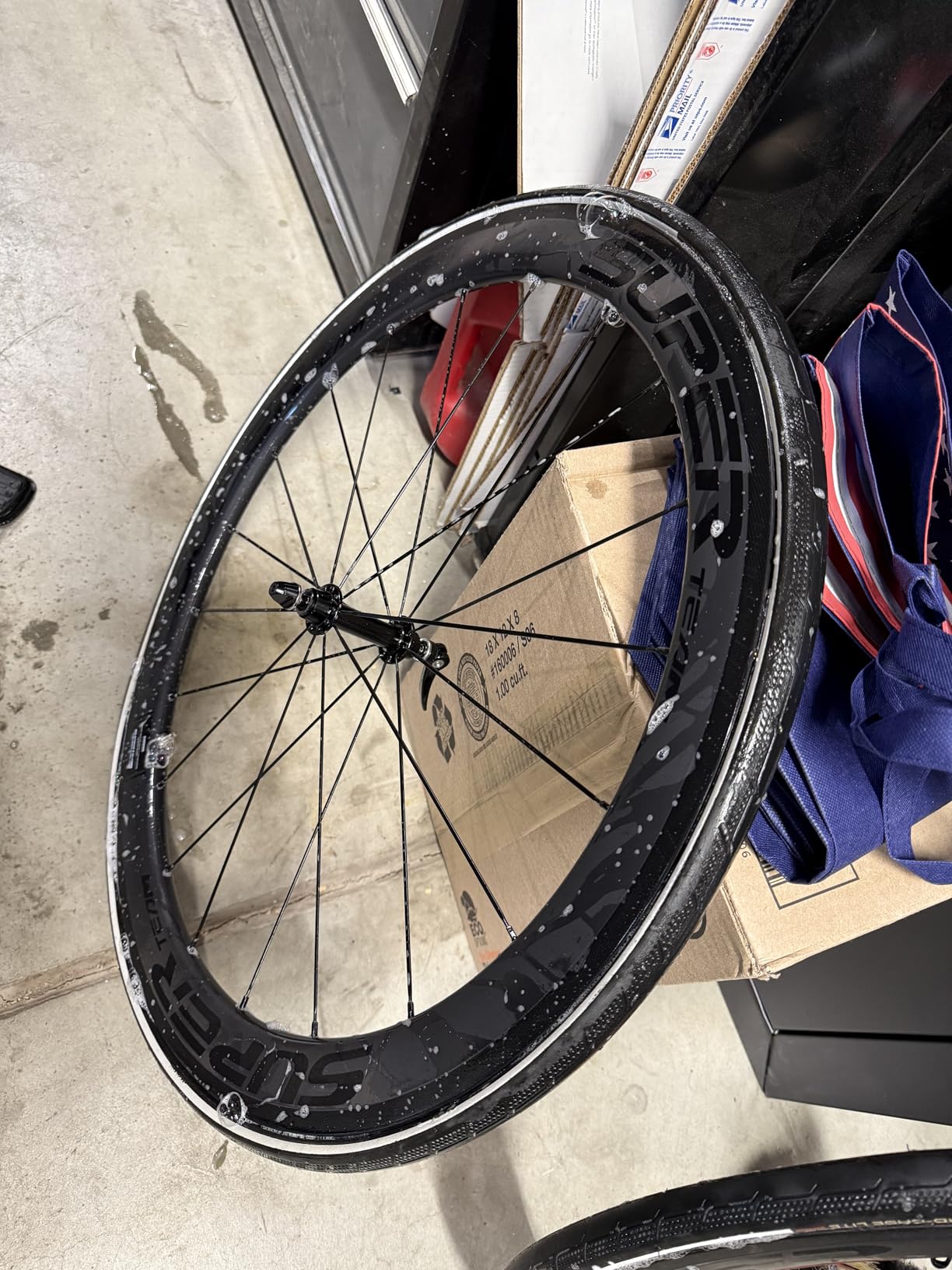 Superteam 50/25mm UD Matte Finish Wheel 700c Carbon Wheelset Tubeless(Black) customer photo 1