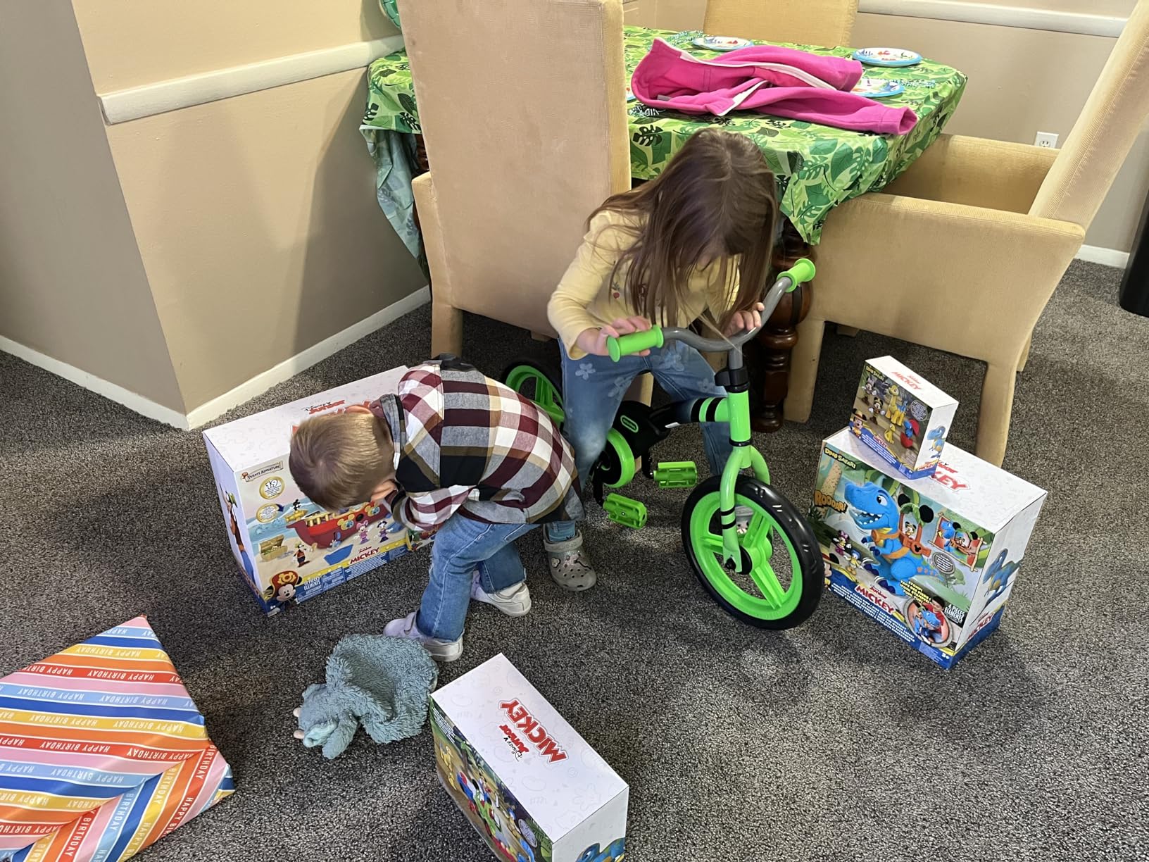My First Balance-to-Pedal Training Bike for Kids in Green, Ages 2-5 Years, 12-Inch, 649615C customer photo 2