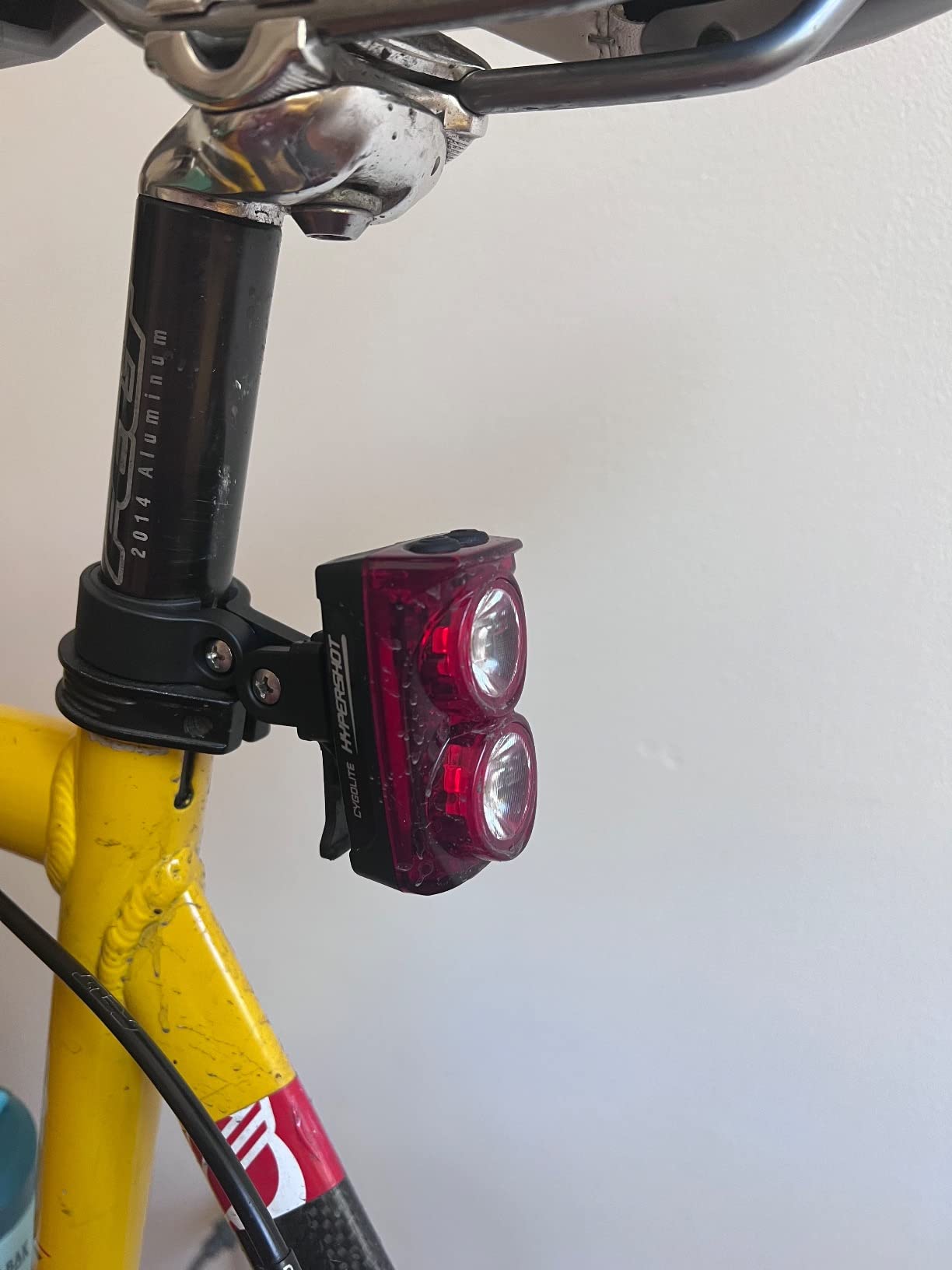 Cygolite Hypershot 350 Lumen Bike Tail Light - 7 Night & Daytime Modes - User Adjustable Flash Speeds - Compact & Durable - IP64 Water Resistant - Saddle Rail Mount Version - USB Rechargeable customer photo 2