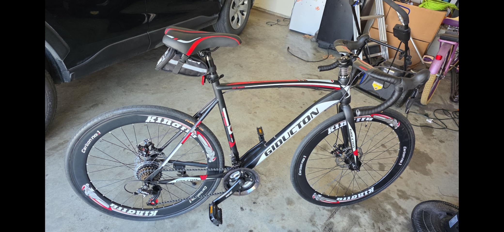 EUROBIKE Road Bike TSM XC550 Bike 21 Speed Dual Disc Brake 54CM 3-Spoke Wheels Bicycle customer photo 1