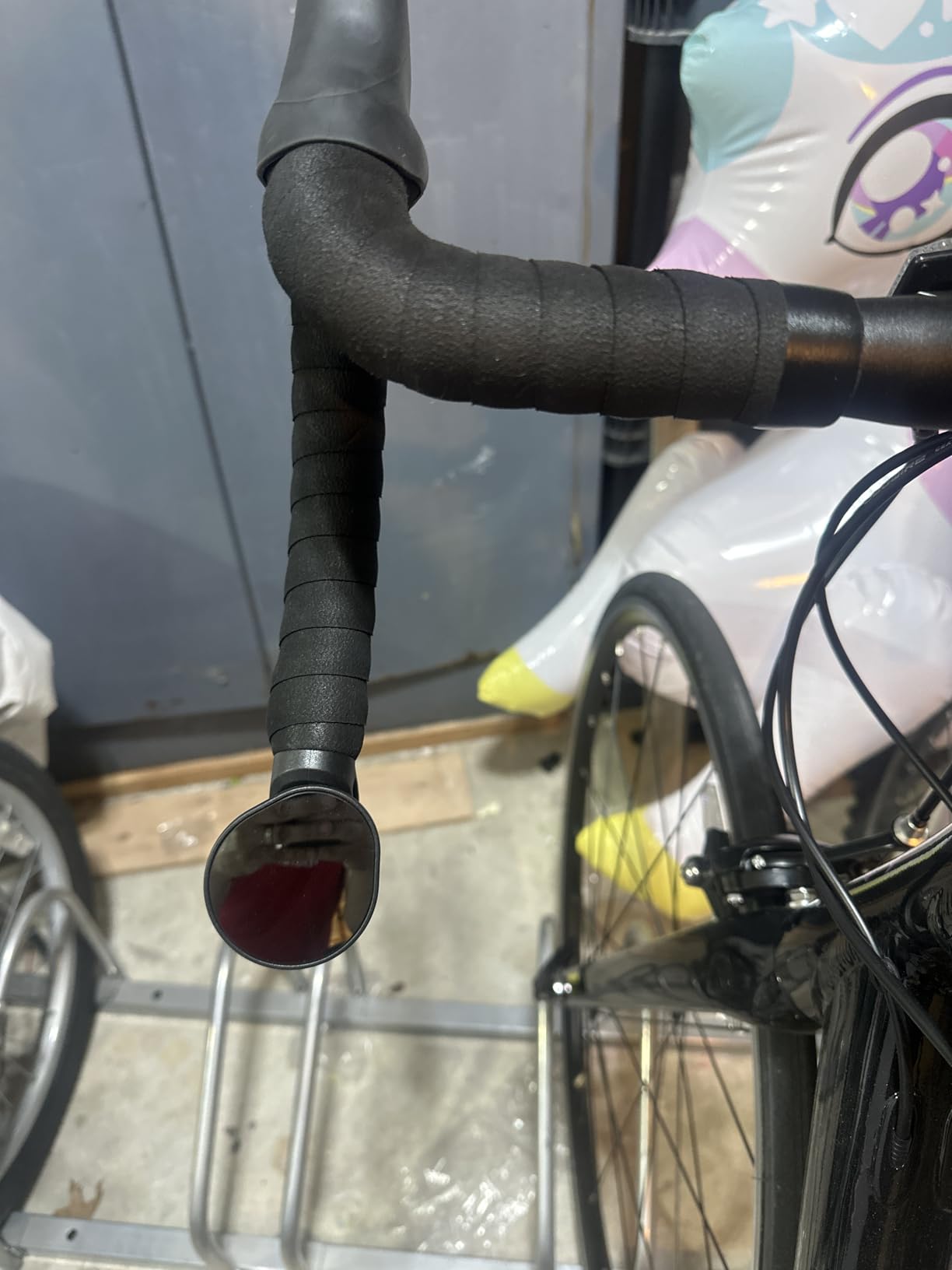 Hafny Drop Bar Bike Mirror, HD Automotive Grade Glass, Shatter-Proof, Super Convex Lens, Bar End Mirror, Cycling Mirror, HF-M956-FR06 (Silver Glass) customer photo 1