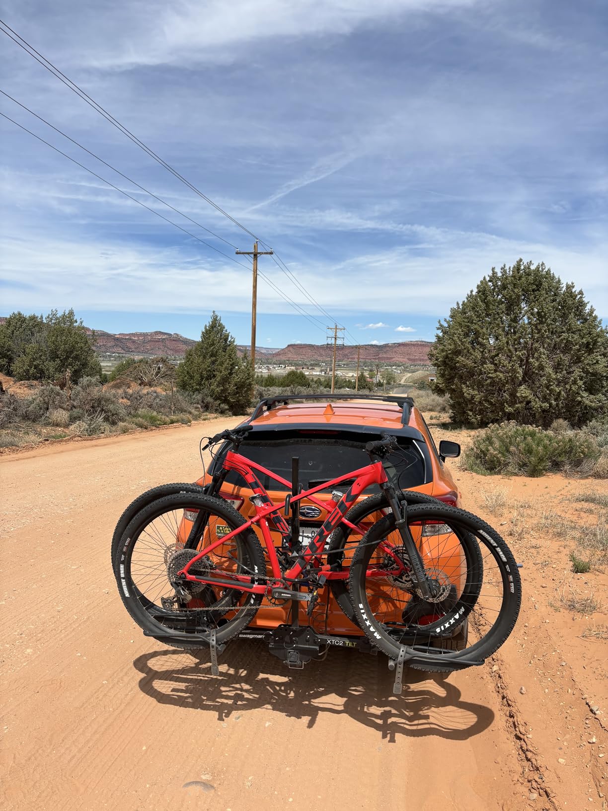 Swagman XTC2 Tilt Hitch Mount Bike Rack - Platform Carrier for 2 Bikes, Ratcheting Hook System, Folding Tilt Design, Adjustable Wheel Trays customer photo 1