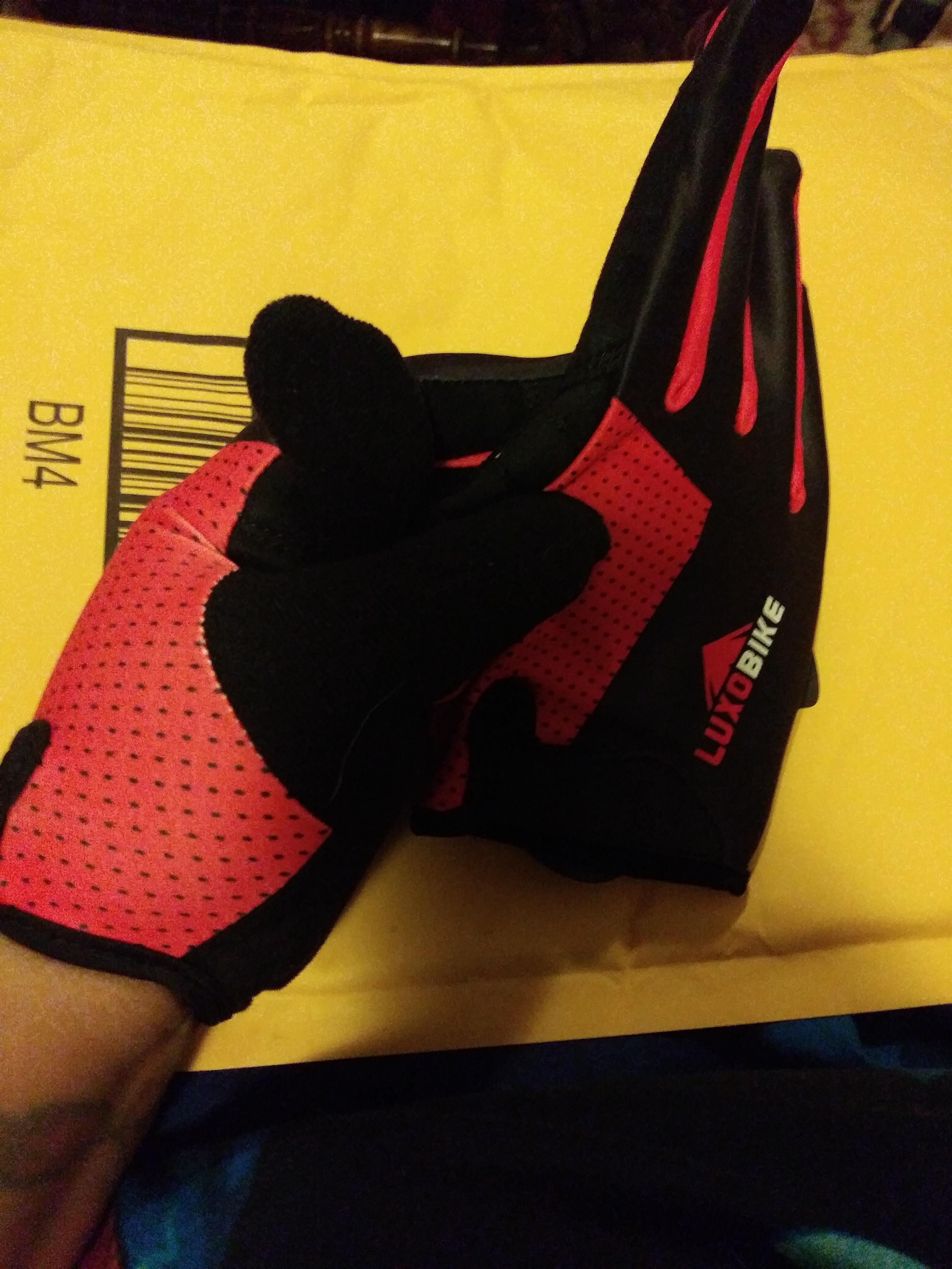 Bike Gloves for Men Women with Anti-Slip Shock-Absorbing Riding Pad, Light Weight Full Finger Cycling Gloves Touch Screen Breathable Mountain Biking Road Bicycle customer photo 2