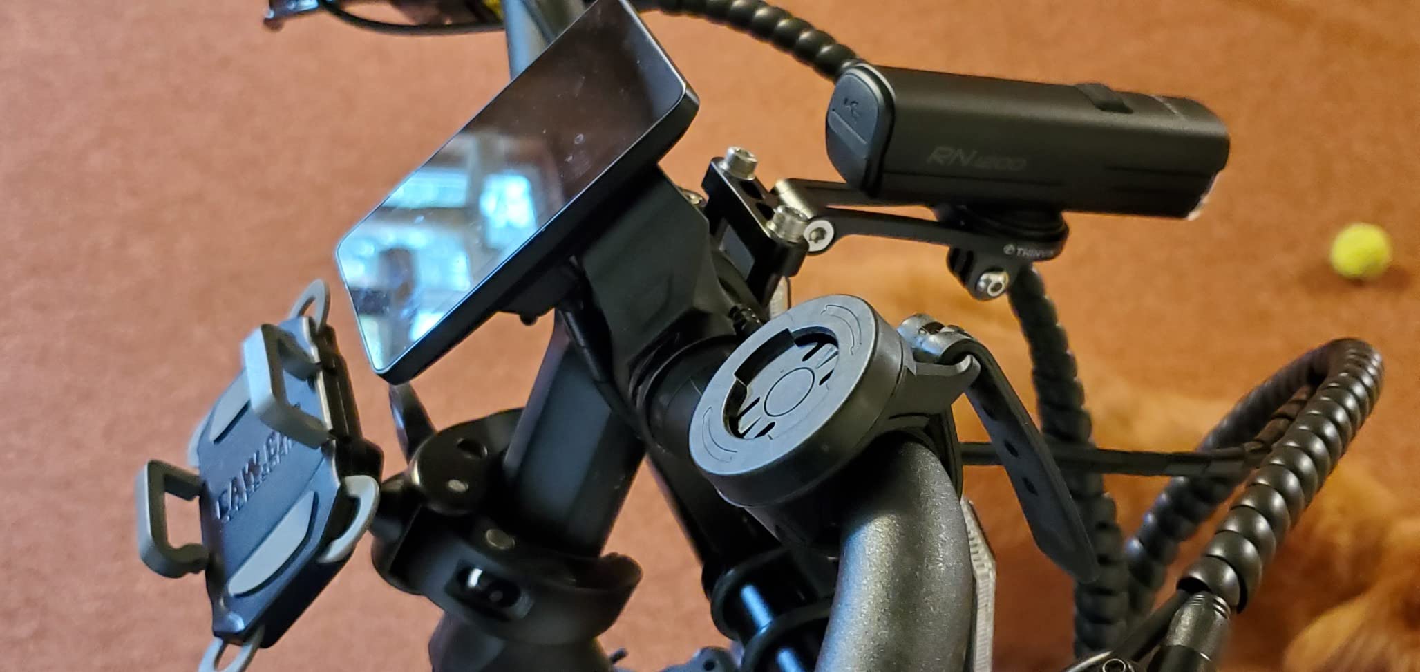 Thinvik Out-Front Extended Mount & Bike Computer Mount for Garmin, Adjustable Angle Combo Mount for Garmin Edge 1040 1030 840 830 540 530 130 - CNC Aluminum Alloy customer photo 2