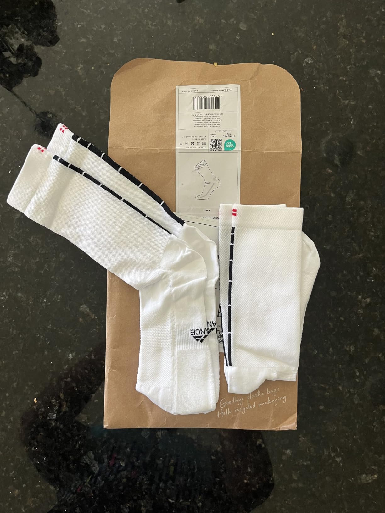 Crew Cycling Socks - Breathable Fast-Dry Bike Socks with Cushioned Sole for Men & Women, 3- & 5-Pack customer photo 1
