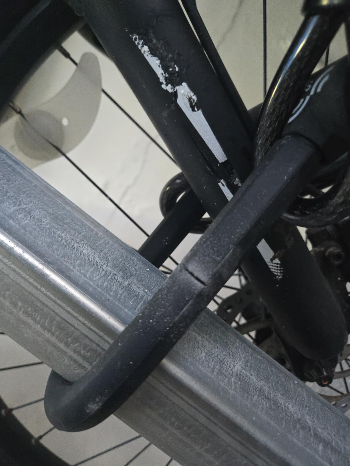 Sportneer Bike Lock: Heavy Duty Anti Theft Bike U Lock with 5ft Security Steel Cable - 17mm Shackle Bicycle U-Locks with 2 Keys & Mounting Bracket customer photo 1