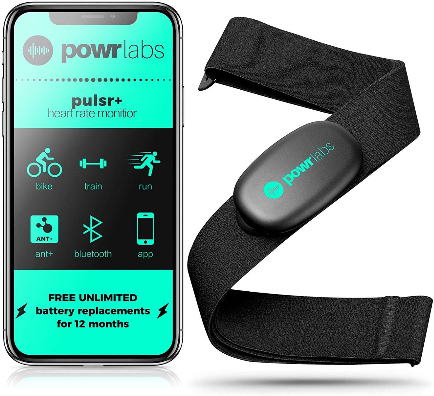 Powr Labs Bluetooth and ANT+ Heart Rate Monitor Chest Strap - All Day Comfort, Easy Connectivity - Compatible with Polar, Garmin, Peloton, Wahoo customer photo 2