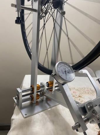 Professional Wheel Truing Stand Bicycle Rim Adjustment Tool Set | 7075 Aluminum Alloy Made, Fits MTB Road BMX Wheels, Accurate Rim Adjustment, Durable Steel Material, Easy Operation customer photo 1