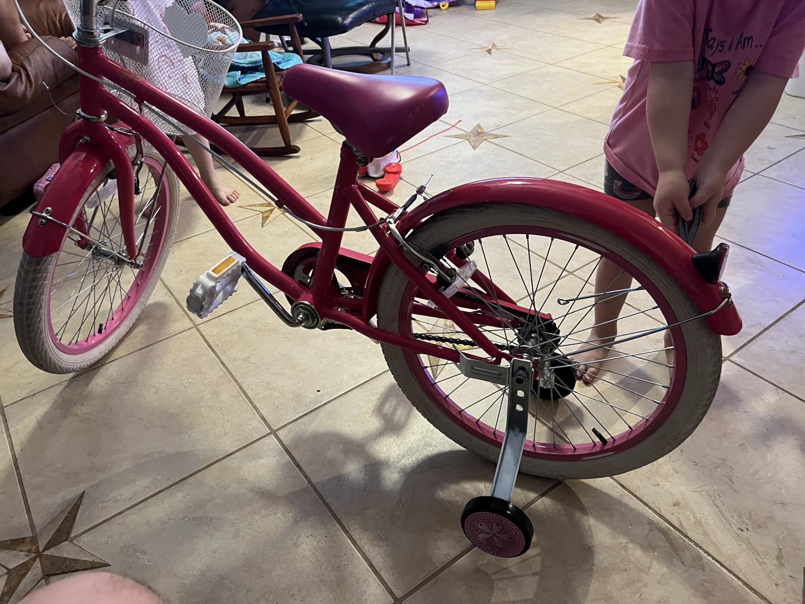 Schwinn Training Wheels for Kids Bikes, Fits 12, 14, 16, 18, 20 Inch Wheel Bicycles, Sturdy Steel Brackets, Easy to Adjust, Two Decal Sets Included customer photo 2