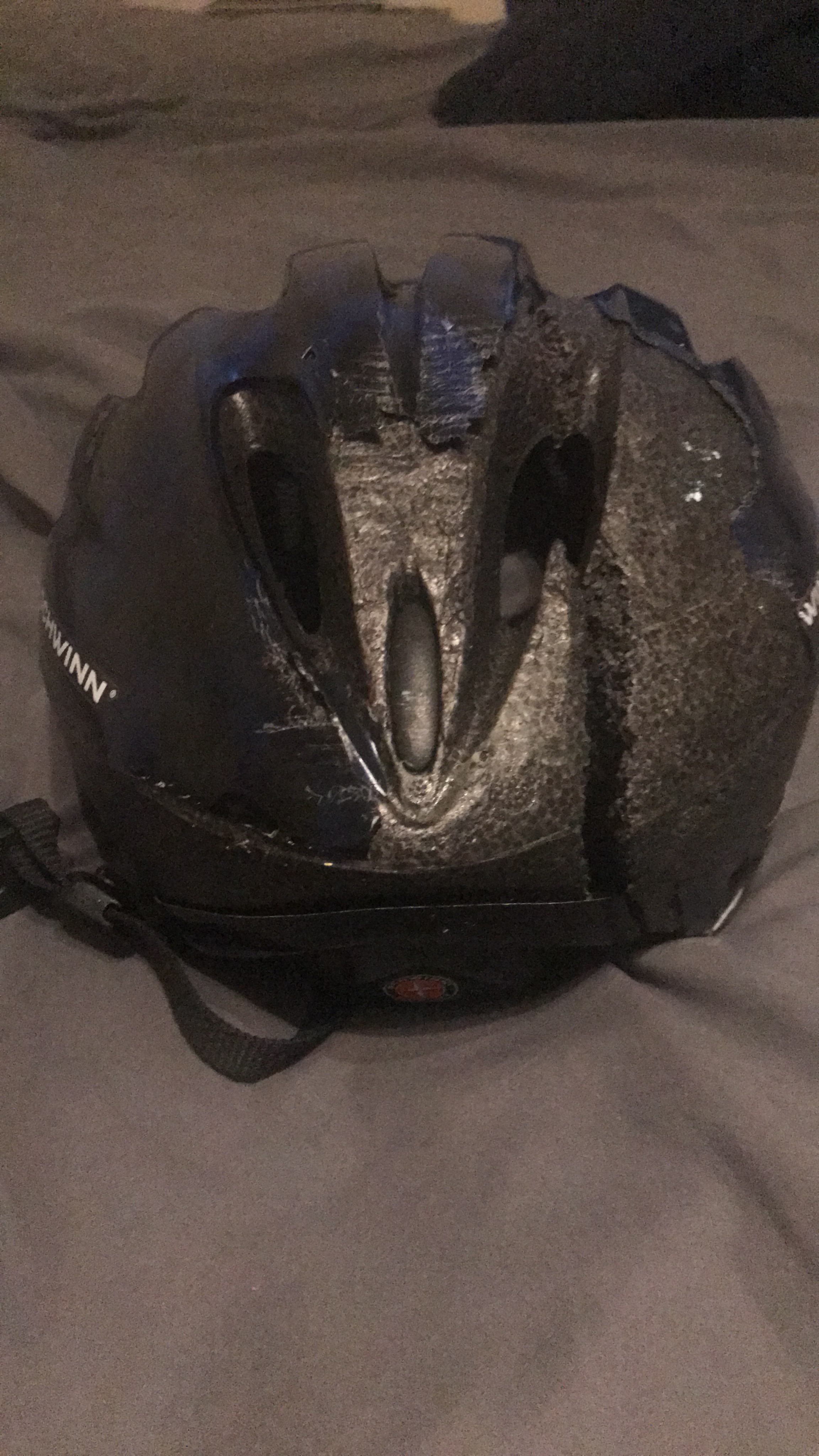 Schwinn Intercept Helmet for Adults and Youth, Size 54-62 cm for Riders Ages 8+, Microshell, Adjustable Dial and Straps, Interior Padding, 10 Air Vents, Removable Visor, Kid and Adult Bike Helmet customer photo 1