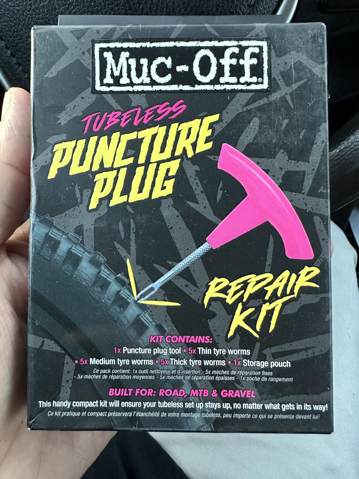 Muc-Off Puncture Plug Kit - Tubeless Tyre Puncture Repair with Plugger and Plugs customer photo 1