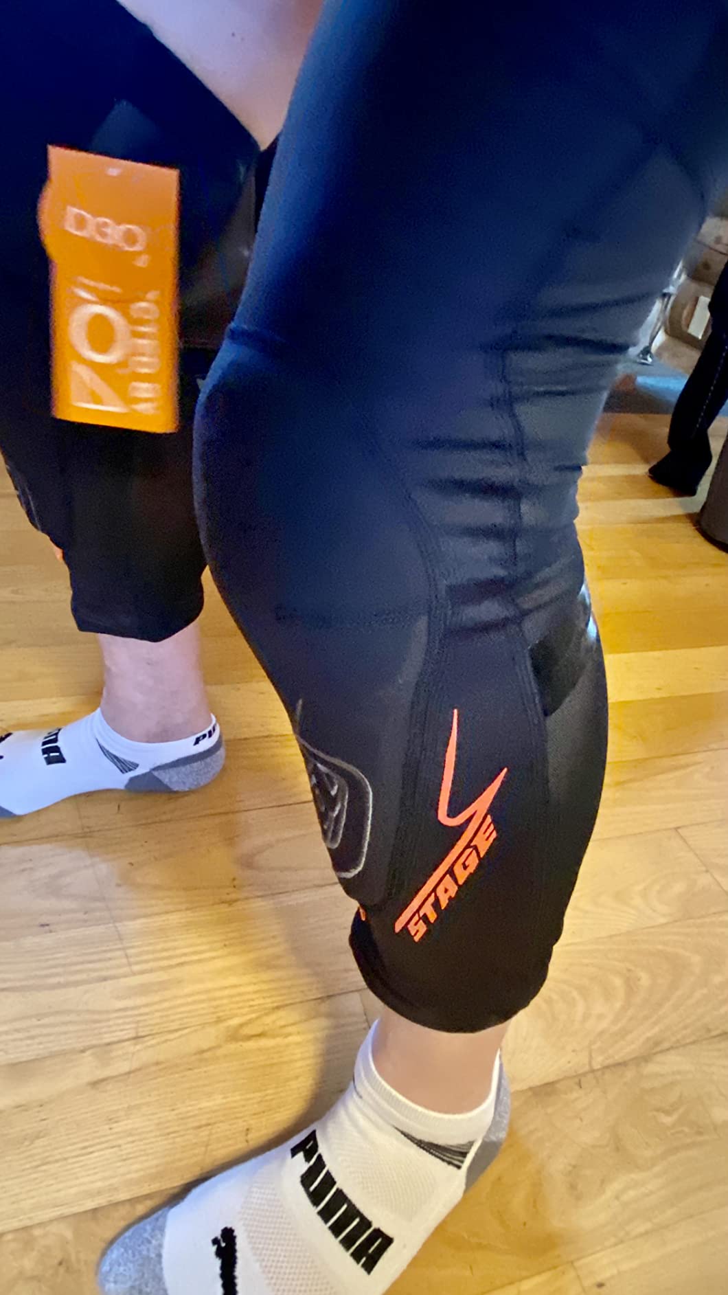 Troy Lee Designs Stage Knee Guard - Black X-Large/2X-Large customer photo 2