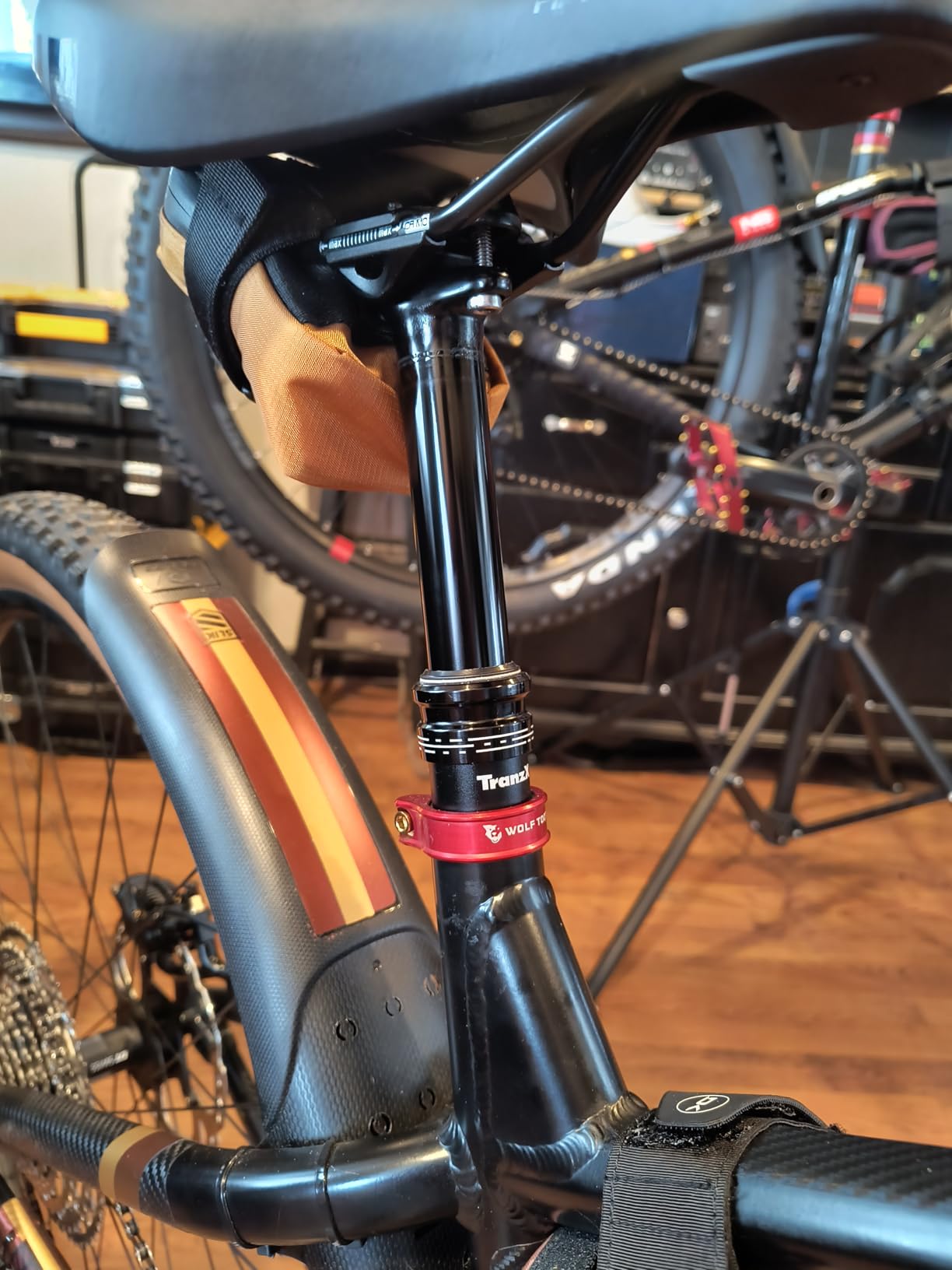 Tranz-X Kitsuma Air (YSP32) Dropper Post for Mountain Bike, Aluminum, Black customer photo 1