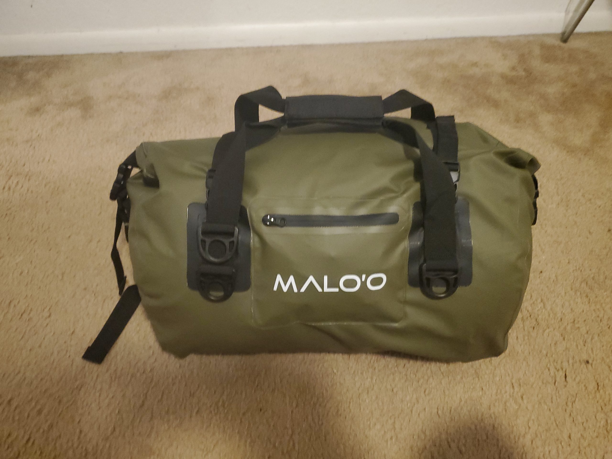 Malo'o Waterproof Dry Duffel, Heavy-Duty Roll Top Waterproof Gear Bag with Shoulder Strap & Molle Loops, Marine Duffel for Kayaking, Boating, Camping, Beach & Travel, Black, 60L customer photo 1