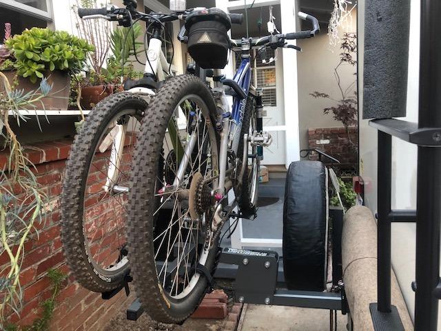 Swagman Dispatch Hitch Mount Bike Rack – RV Approved Platform Carrier for 2 Bikes, 45 lbs per Bike, Locking & Foldable Design, 2